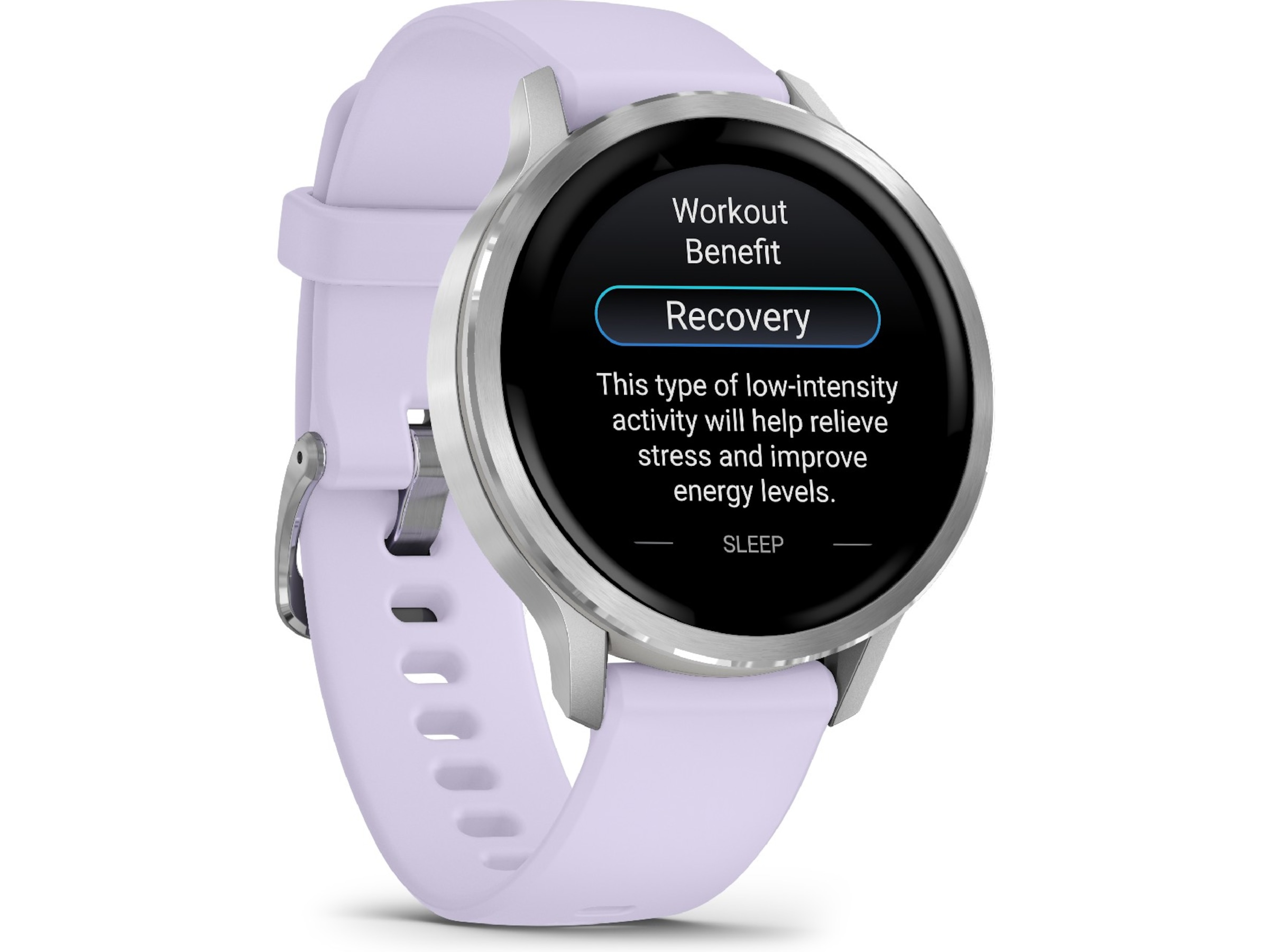 Garmin Venu 4 41mm GPS (silver/periwinkle) Smartklokker