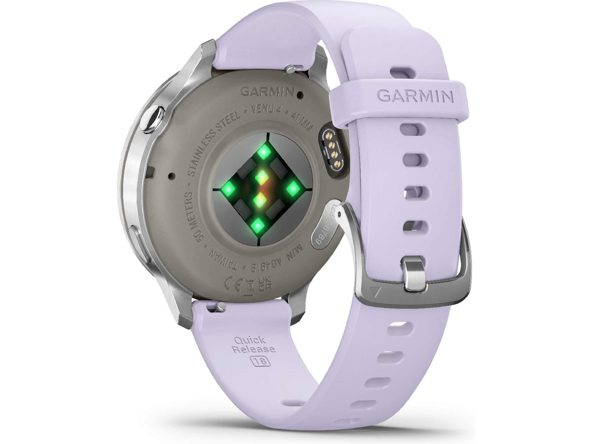 Garmin Venu 4 41mm GPS (silver/periwinkle) Smartklokker