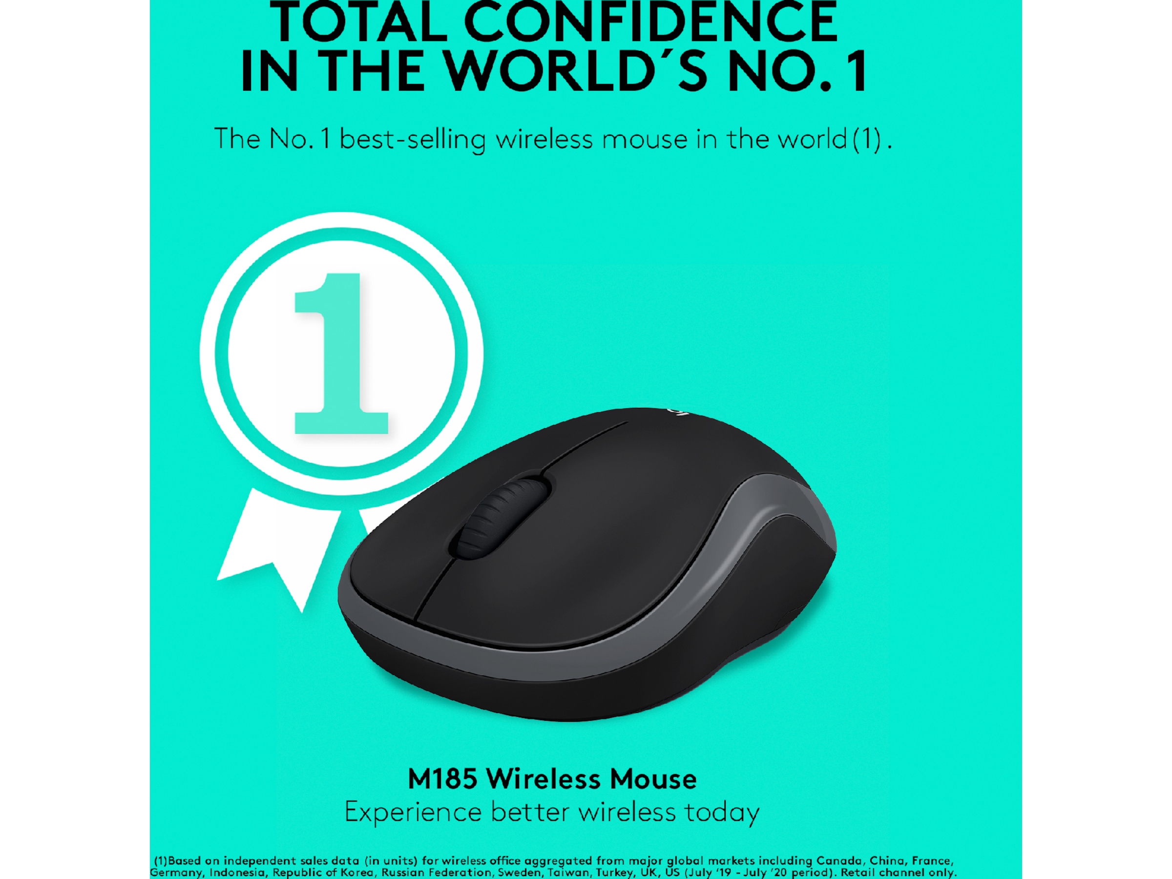 Logitech M185 Trådløs Mus Swift Grey Mus