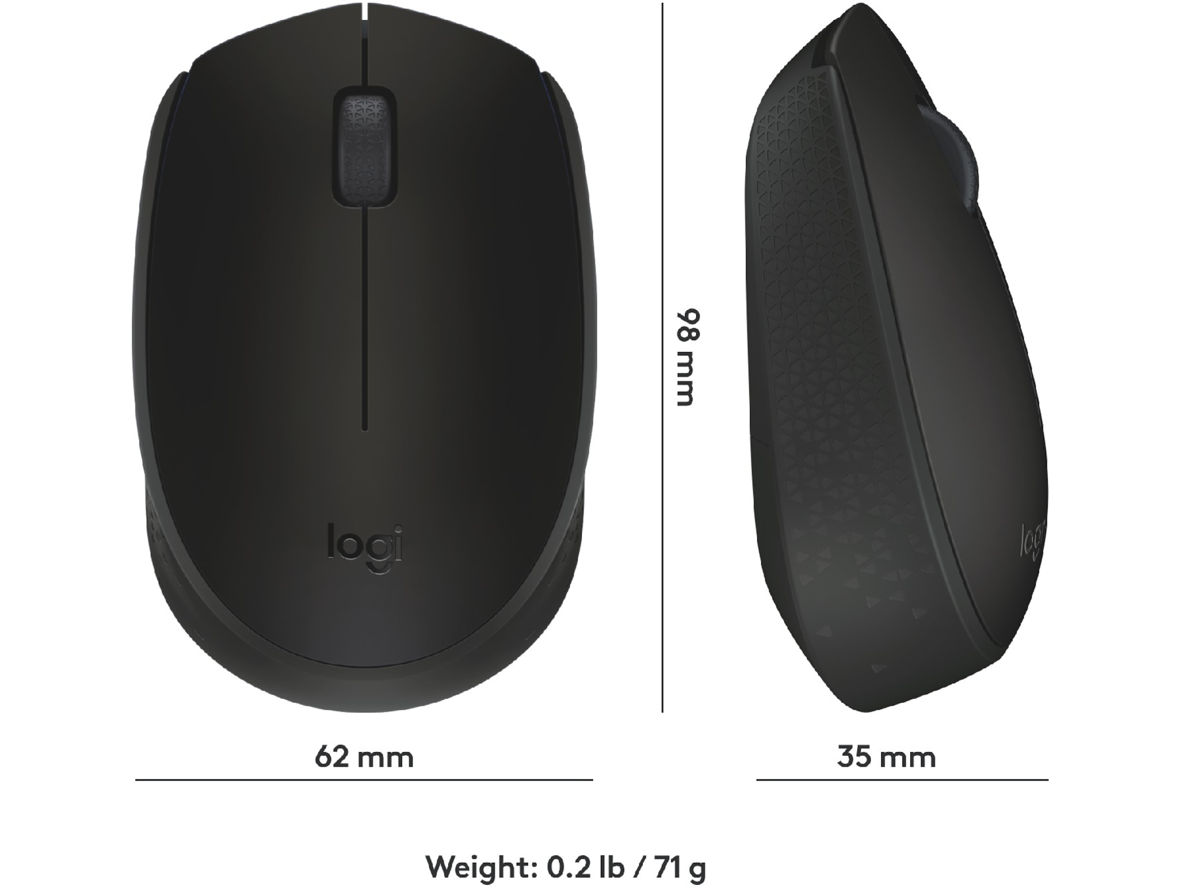 Logitech M171 Trådløs Mus Sort Mus