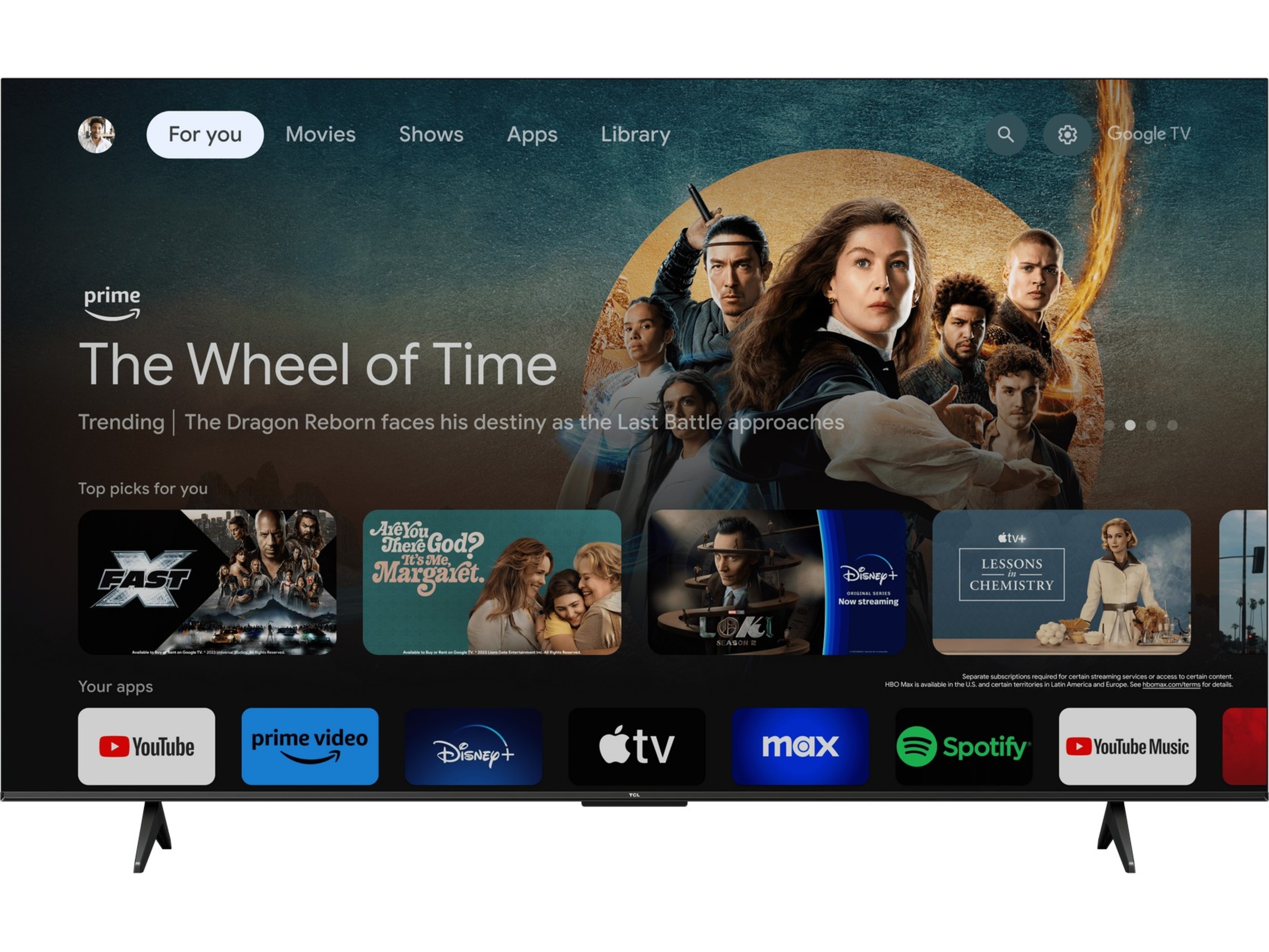 TCL 75" 75V6B 4K HDR Google TV -B-Grade Demo TV/projektor