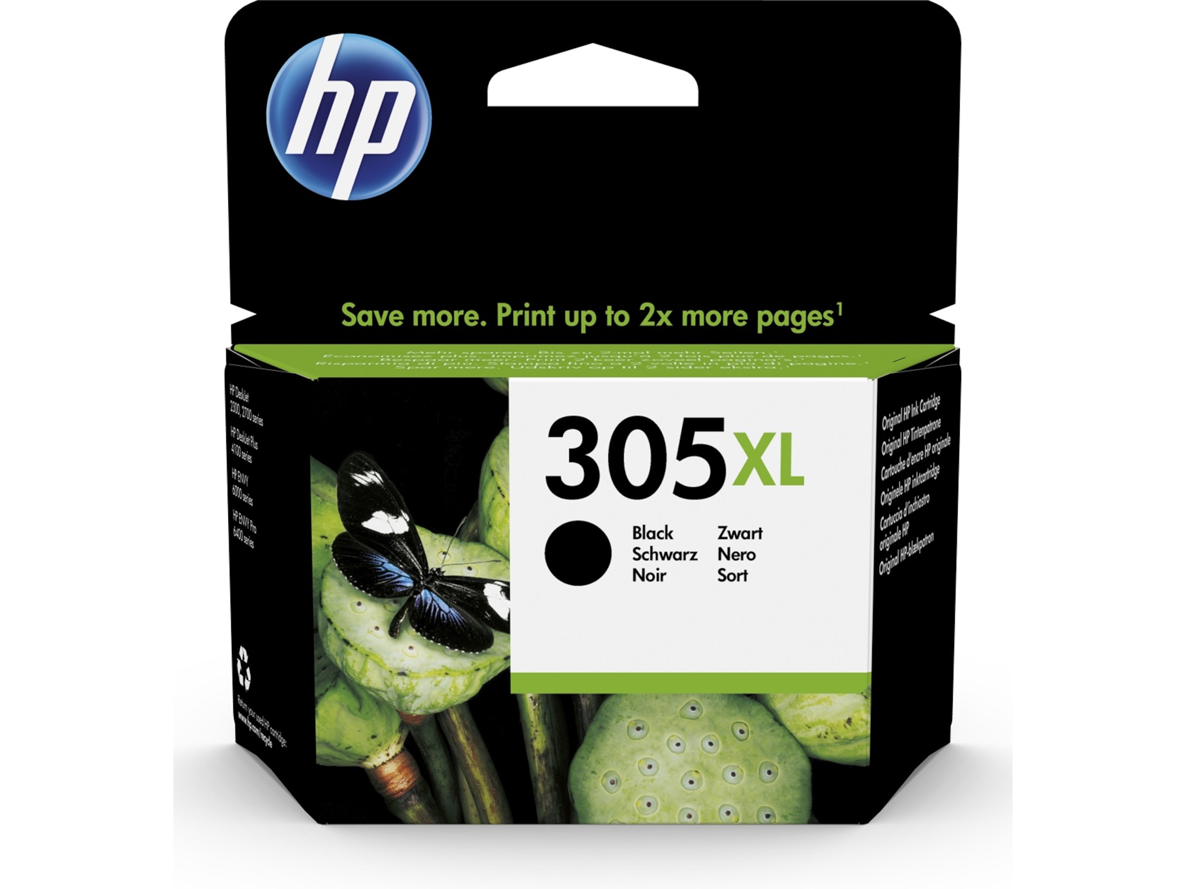 HP Blekk 305XL Sort Blekkpatroner