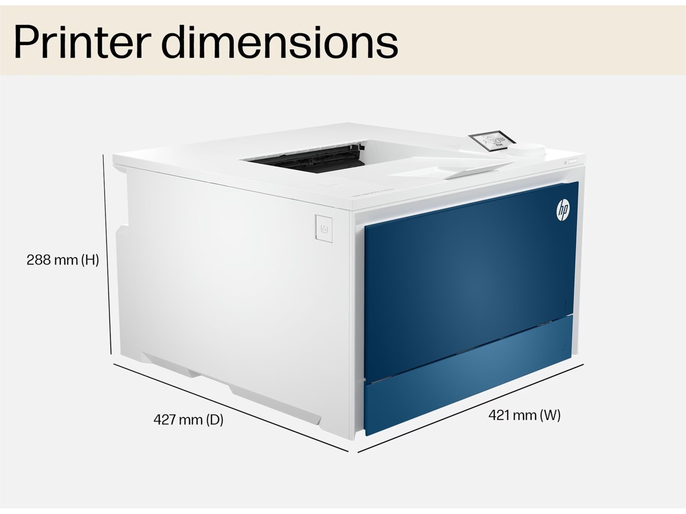 HP Color LaserJet Pro 4202dw laserskriver Skrivere