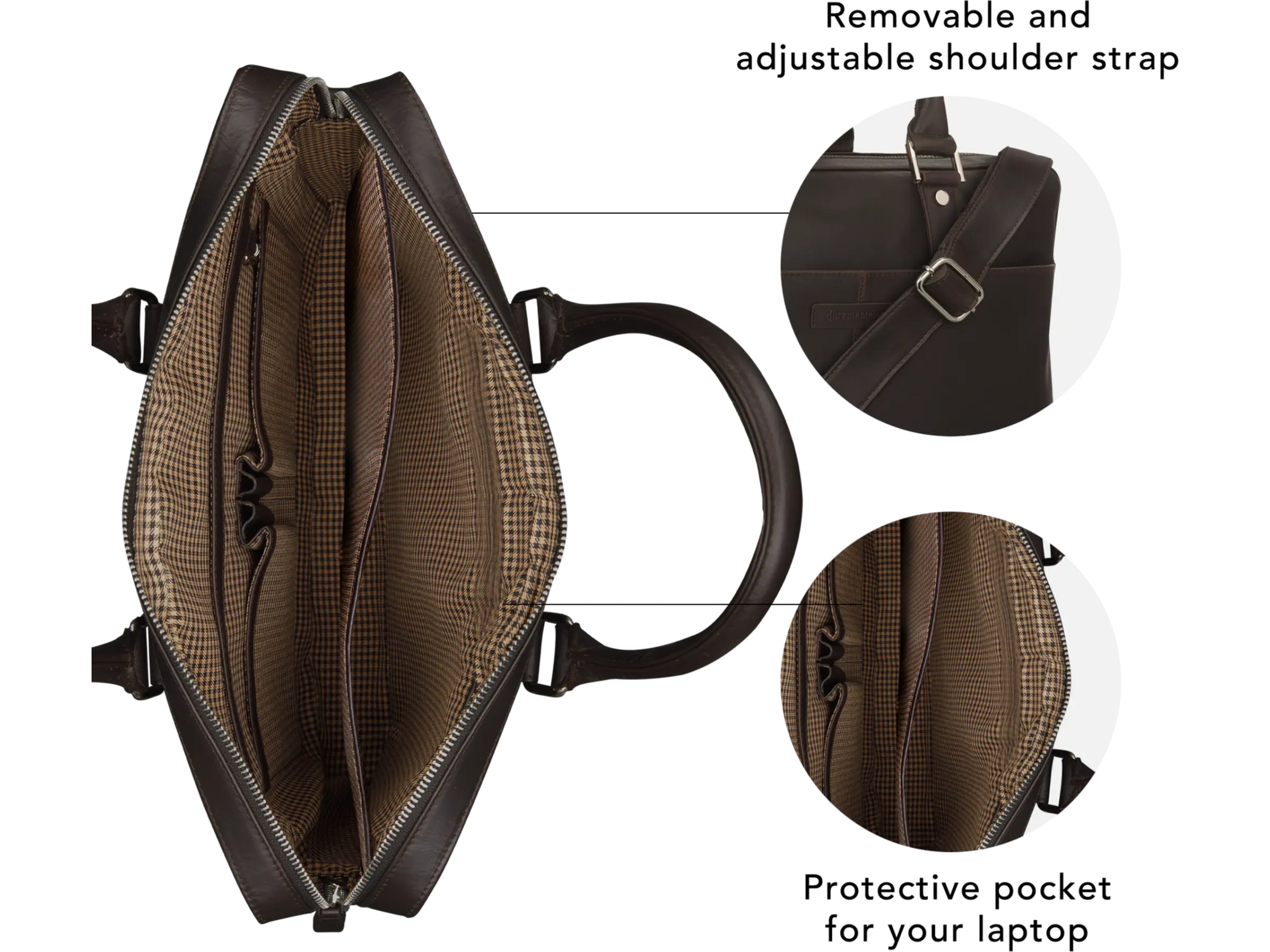 dbramante1928 Rosenborg 16" PC veske (hunter dark) Ryggsekk, veske & mappe