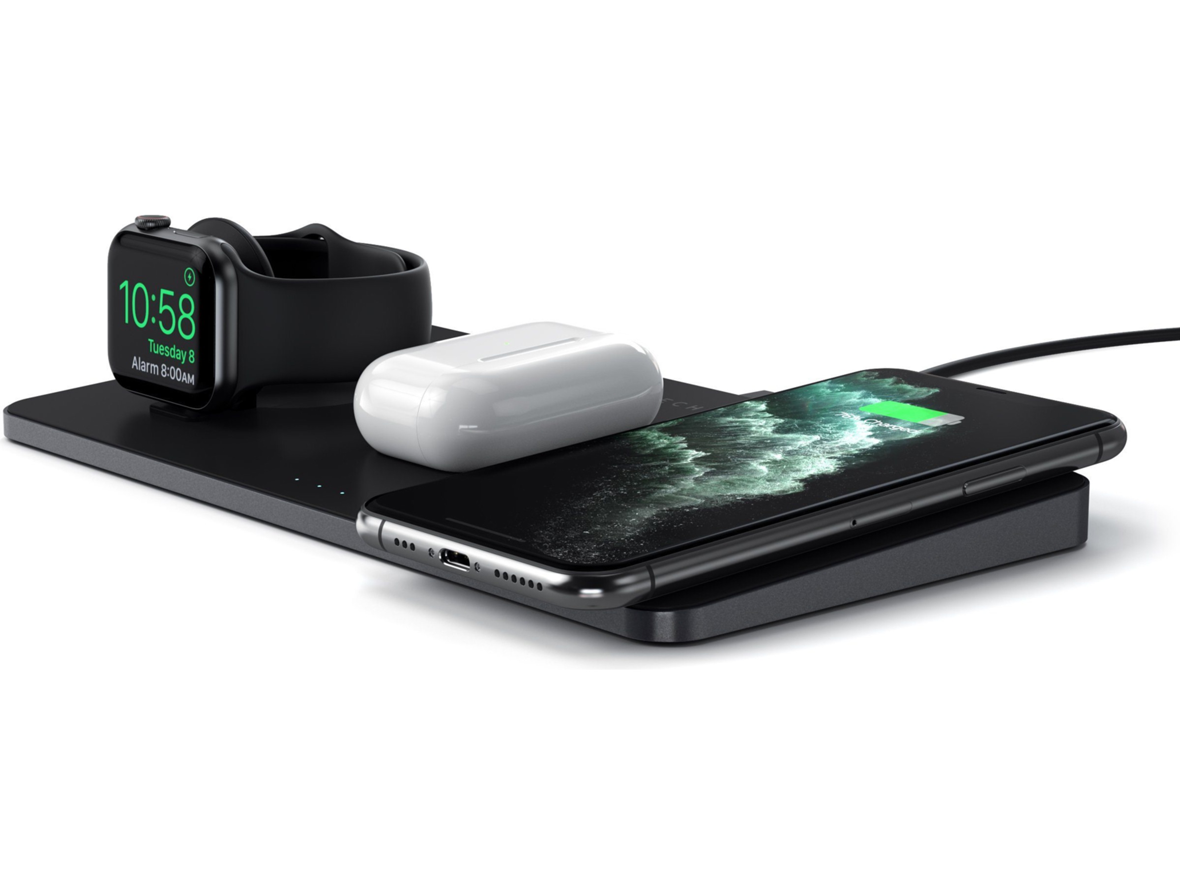 SatechiTrio Trådløs Ladestasjon -Demo Demo tilbehør til mobiler & klokker