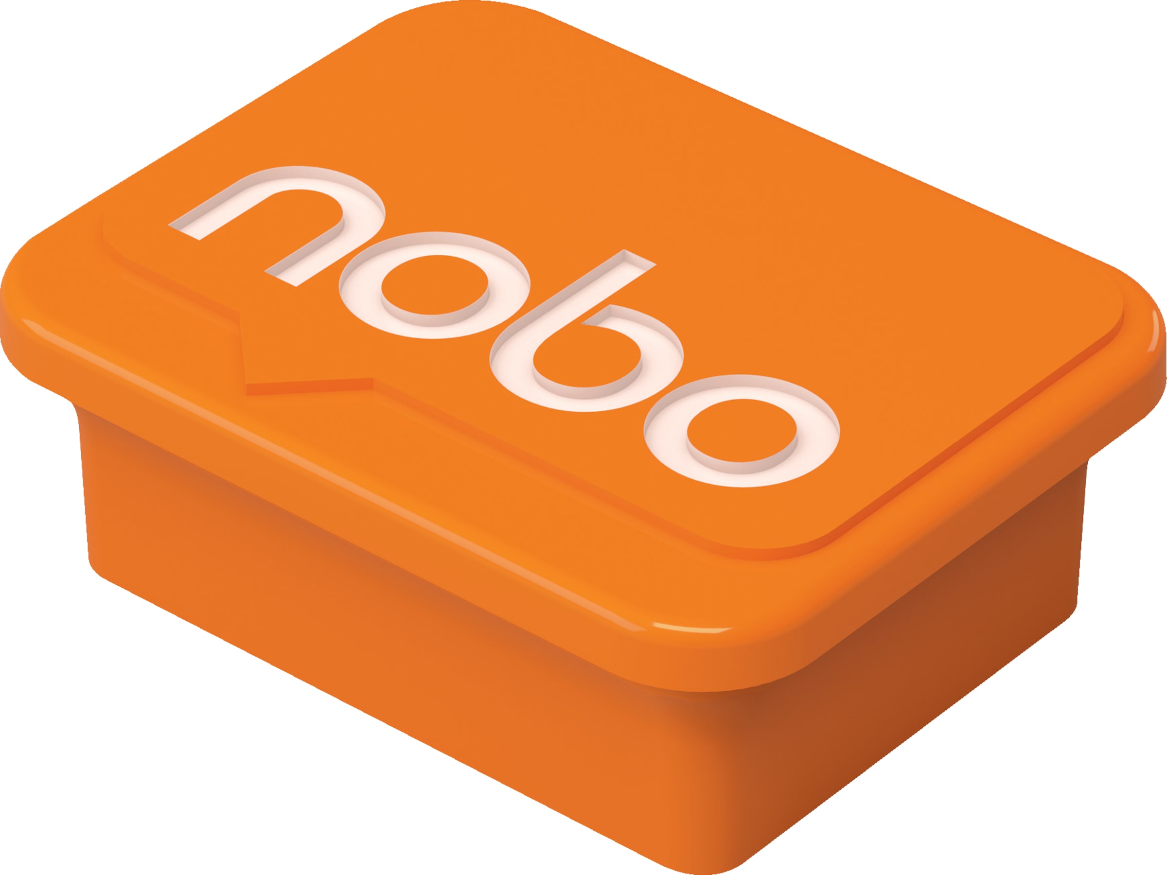 Nobo Orange Whiteboard Magneter 4-pakk Whiteboardtavler