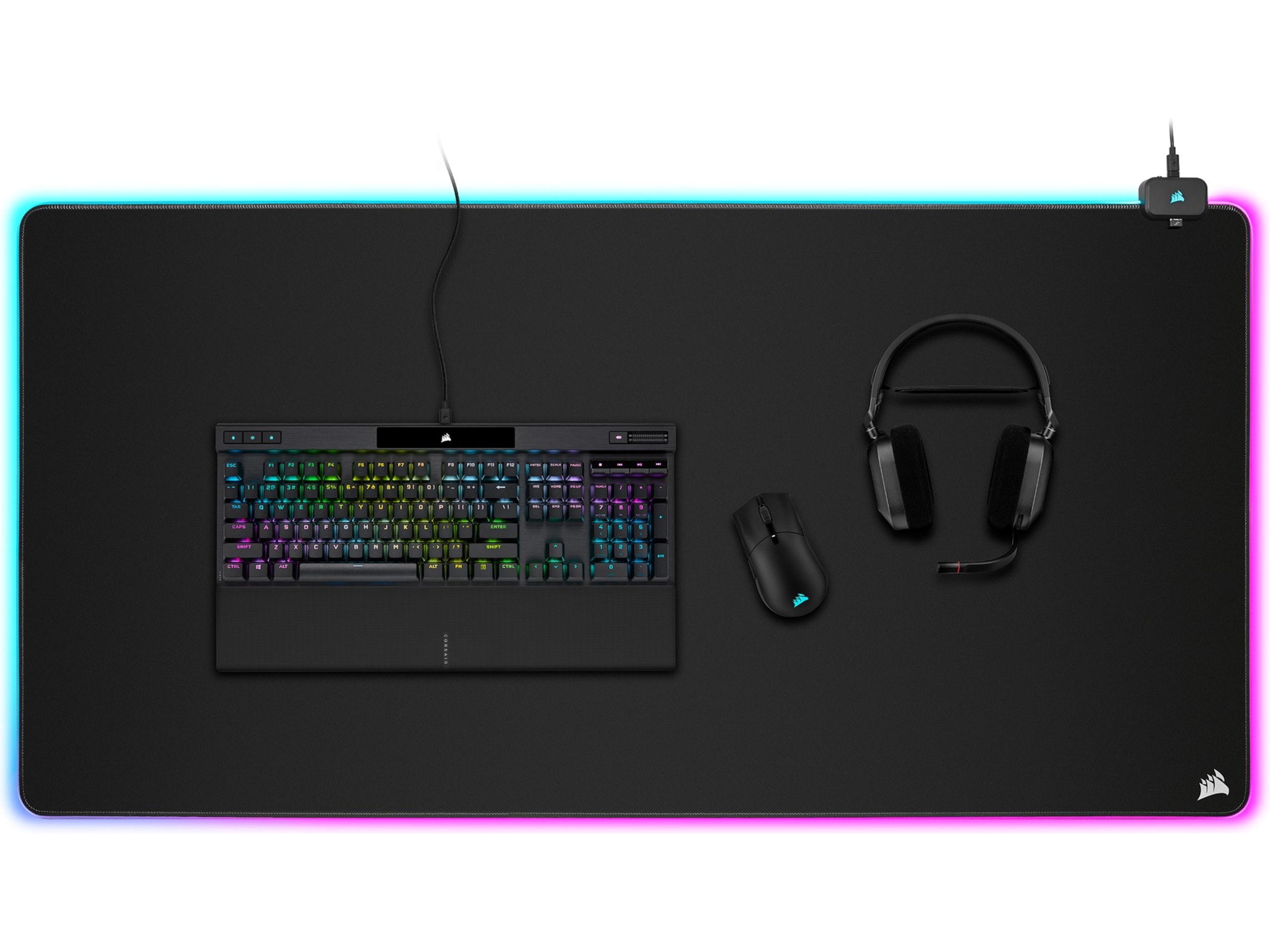 Corsair MM700 RGB Extended 3XL Gaming Musematte (sort) Gamingmusematte
