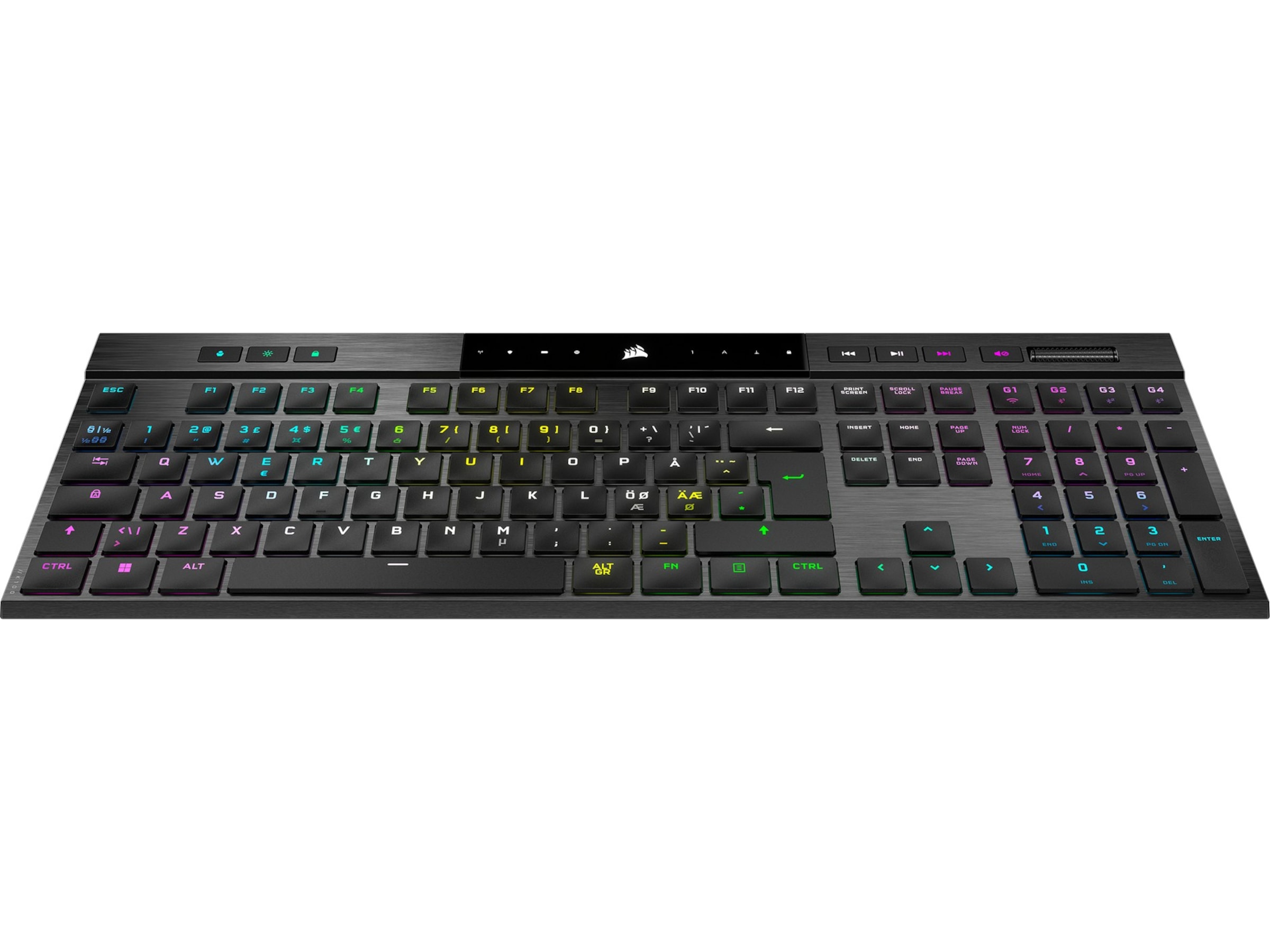 Corsair K100 Trådløst Gamingtastatur RGB (sort) Gamingtastatur