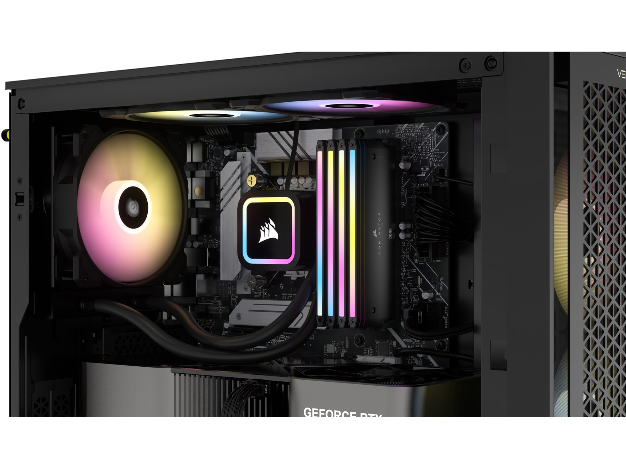 Corsair Dominator Titanium RGB DDR5 6600MHz 64GB (sort) Minnebrikker