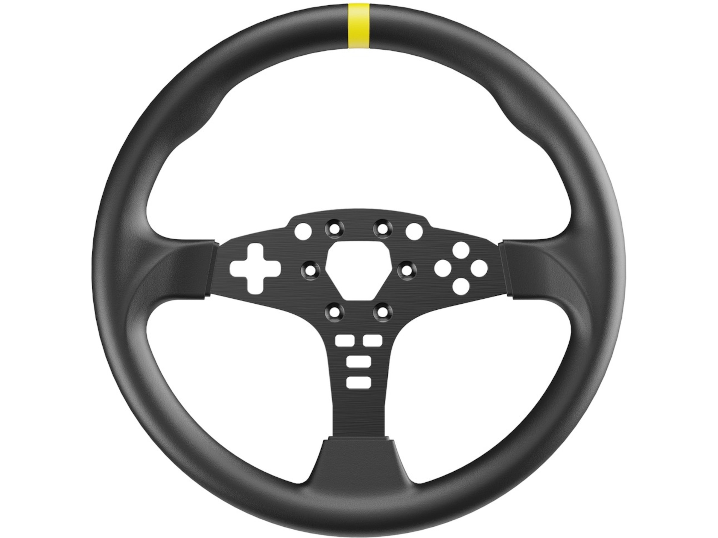 Moza Racing 12-inch Round Wheel Mod for ES Ratt og pedaler