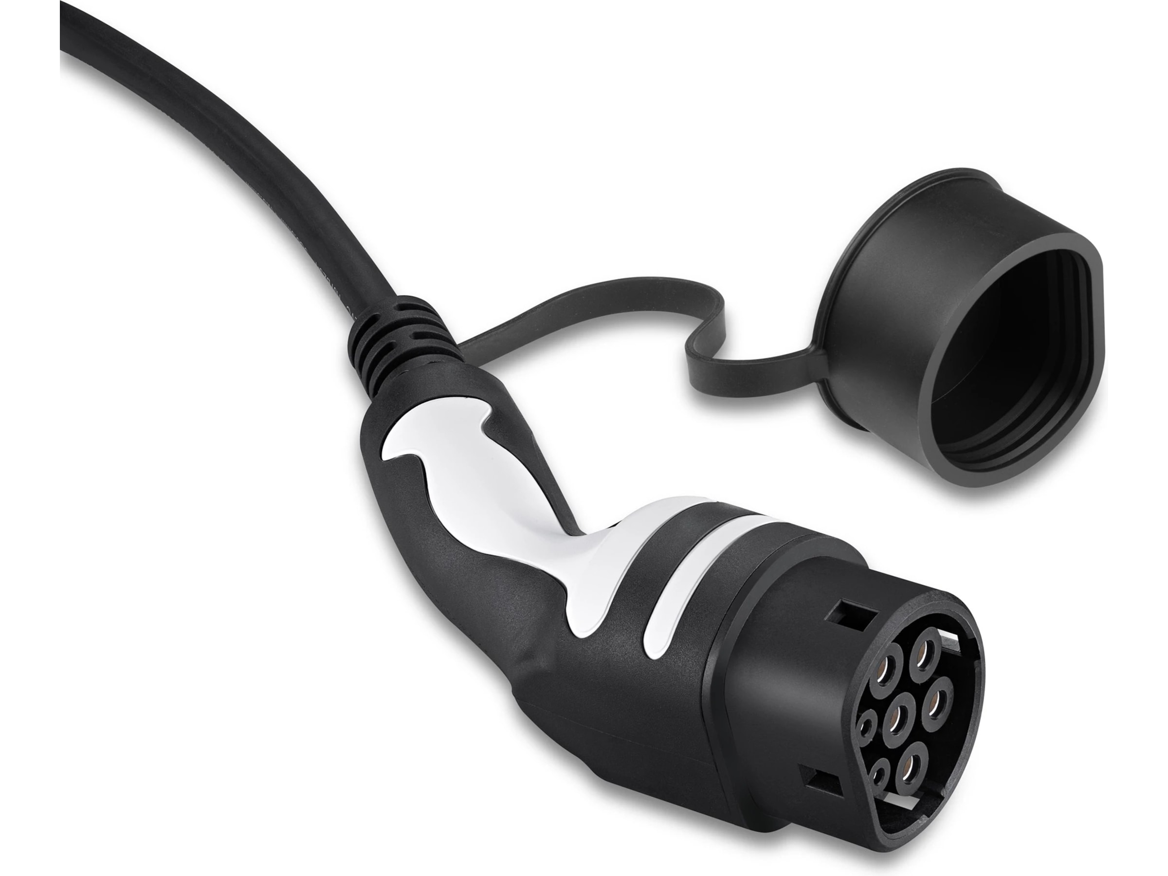 Freev EV-Charge 3000 Type 2 ladekabel 5m (sort/hvit) Ladekabler til elbil