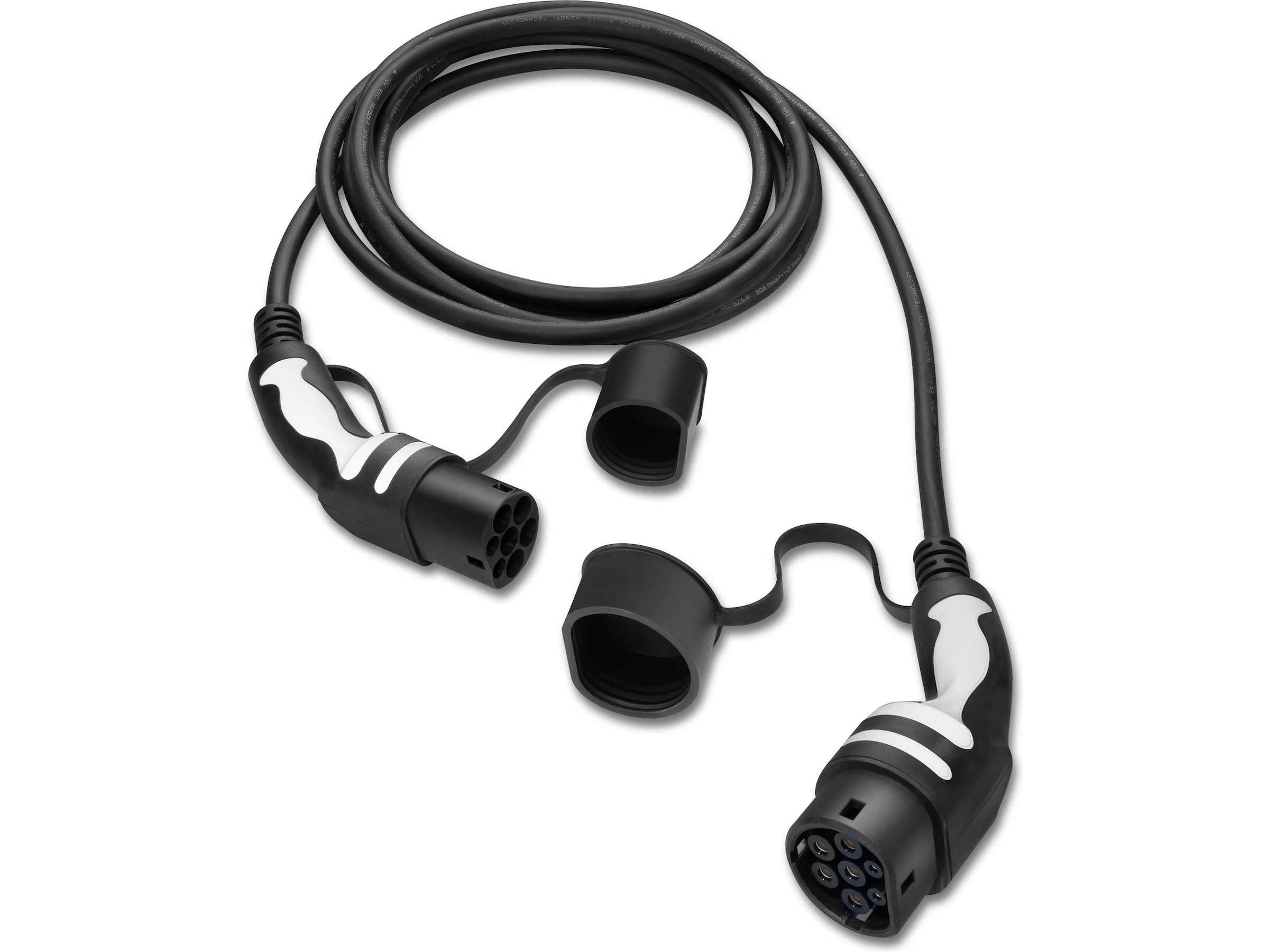 Freev EV-Charge 3000 Type 2 ladekabel 5m (sort/hvit) Ladekabler til elbil