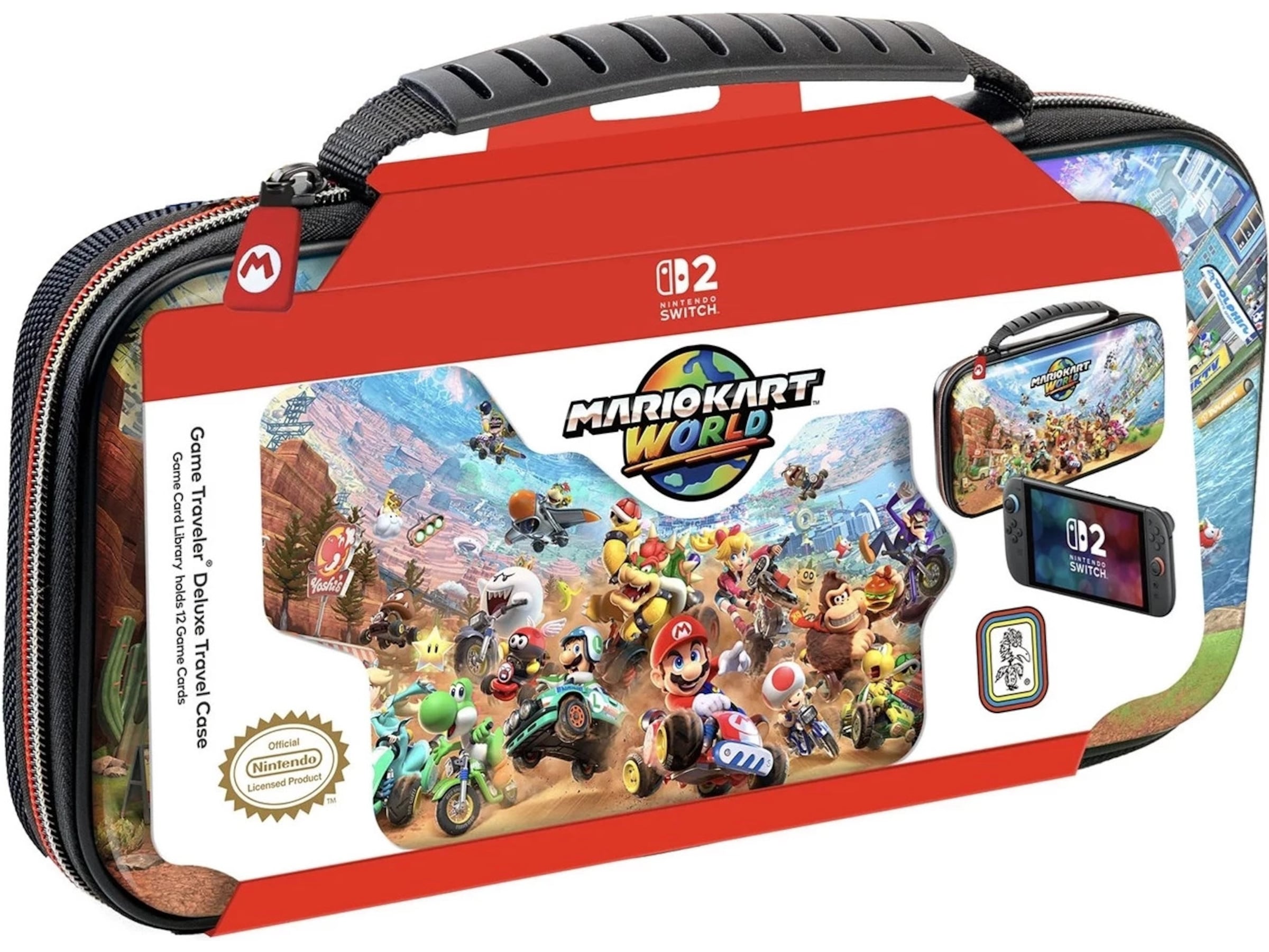 Nintendo Switch 2 Deluxe Travel Case (Mario Kart World) Tilbehør til spillkonsoller