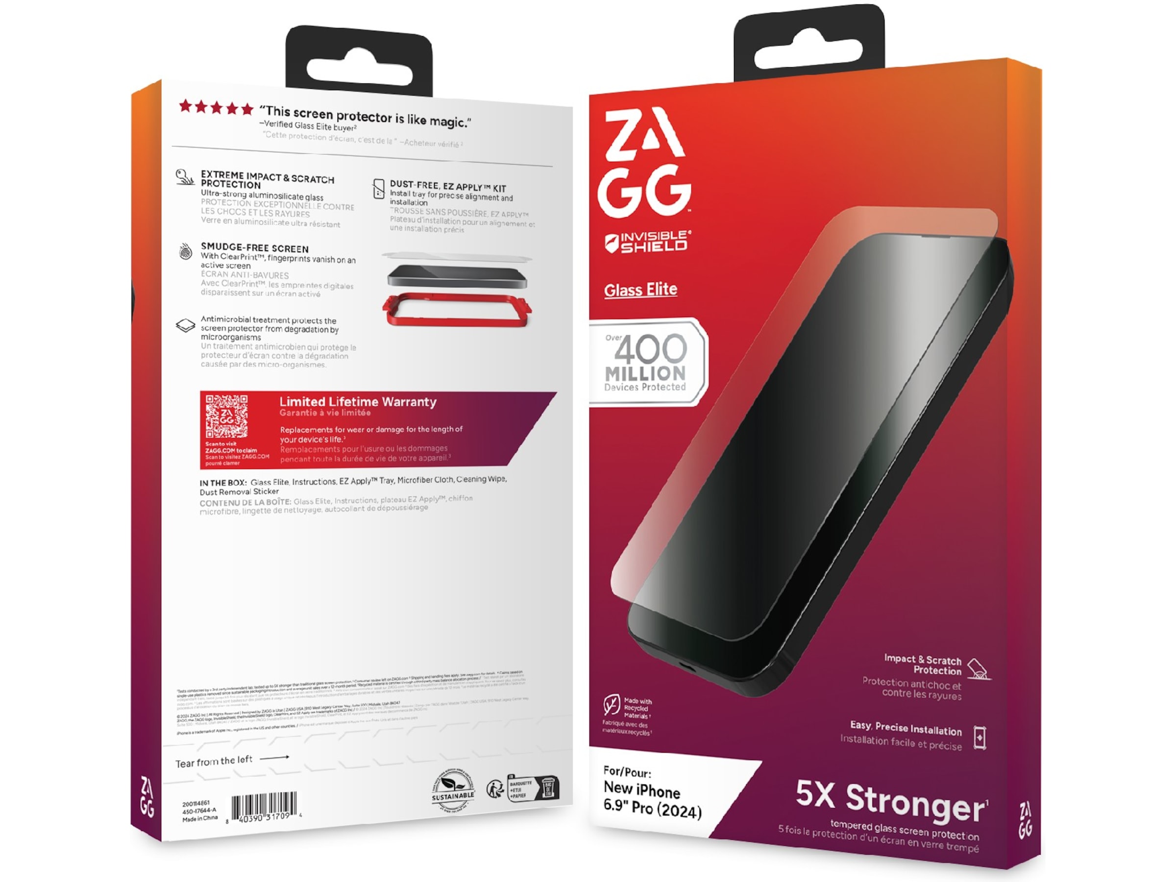 InvisibleShield Glass Elite iPhone 16 Pro Max Skjermbeskytter Skjermbeskytter