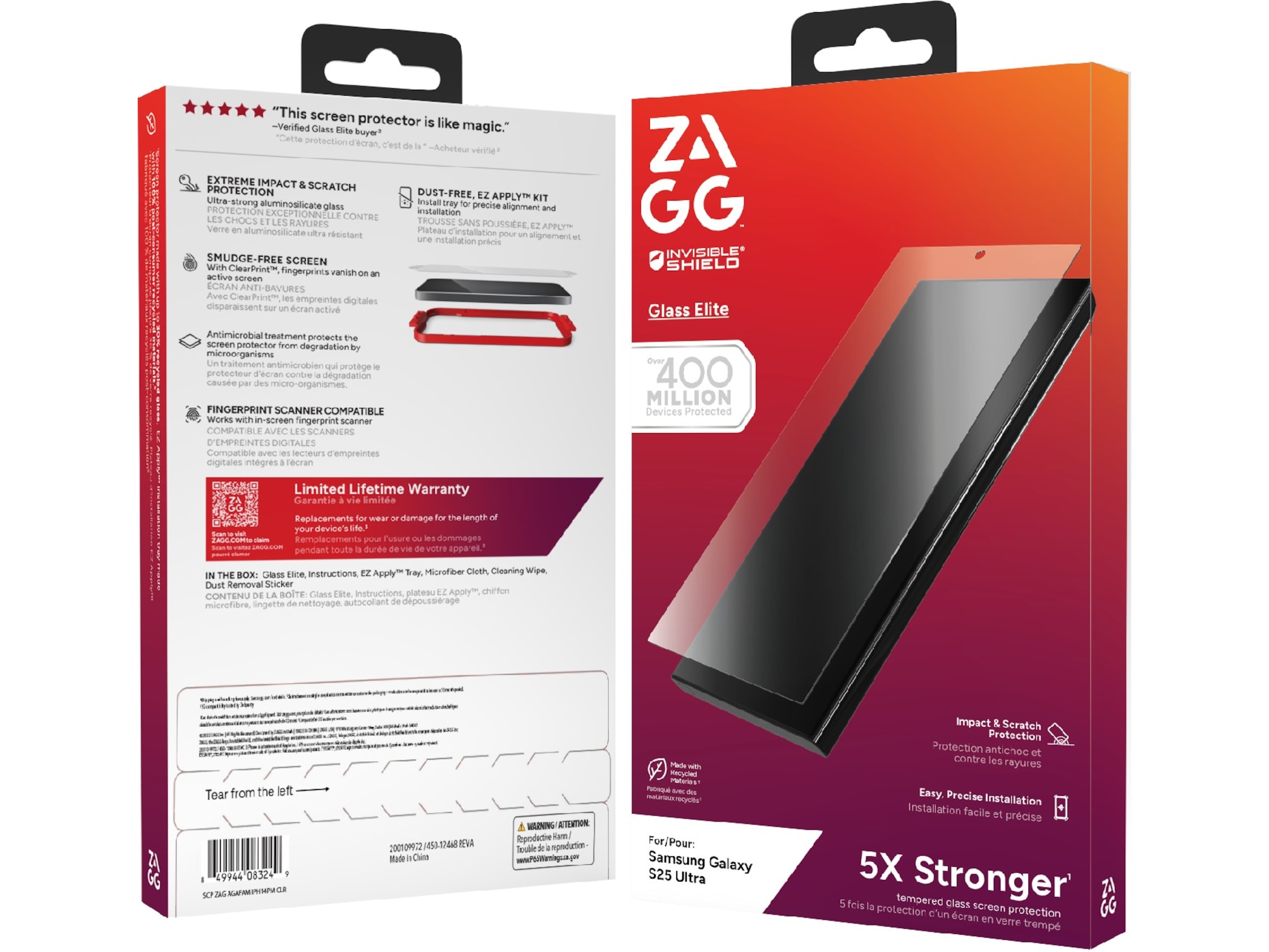 ZAGG Galaxy S25 Ultra Glass Elite Skjermbeskytter Skjermbeskytter