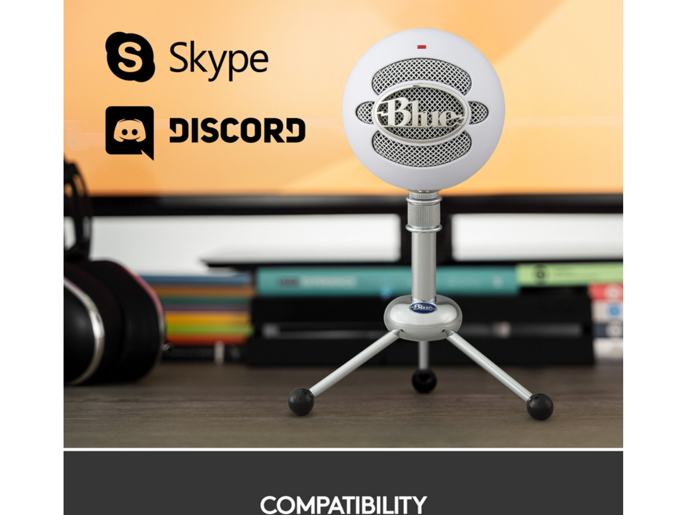 Blue Snowball Mikrofon White Mikrofon