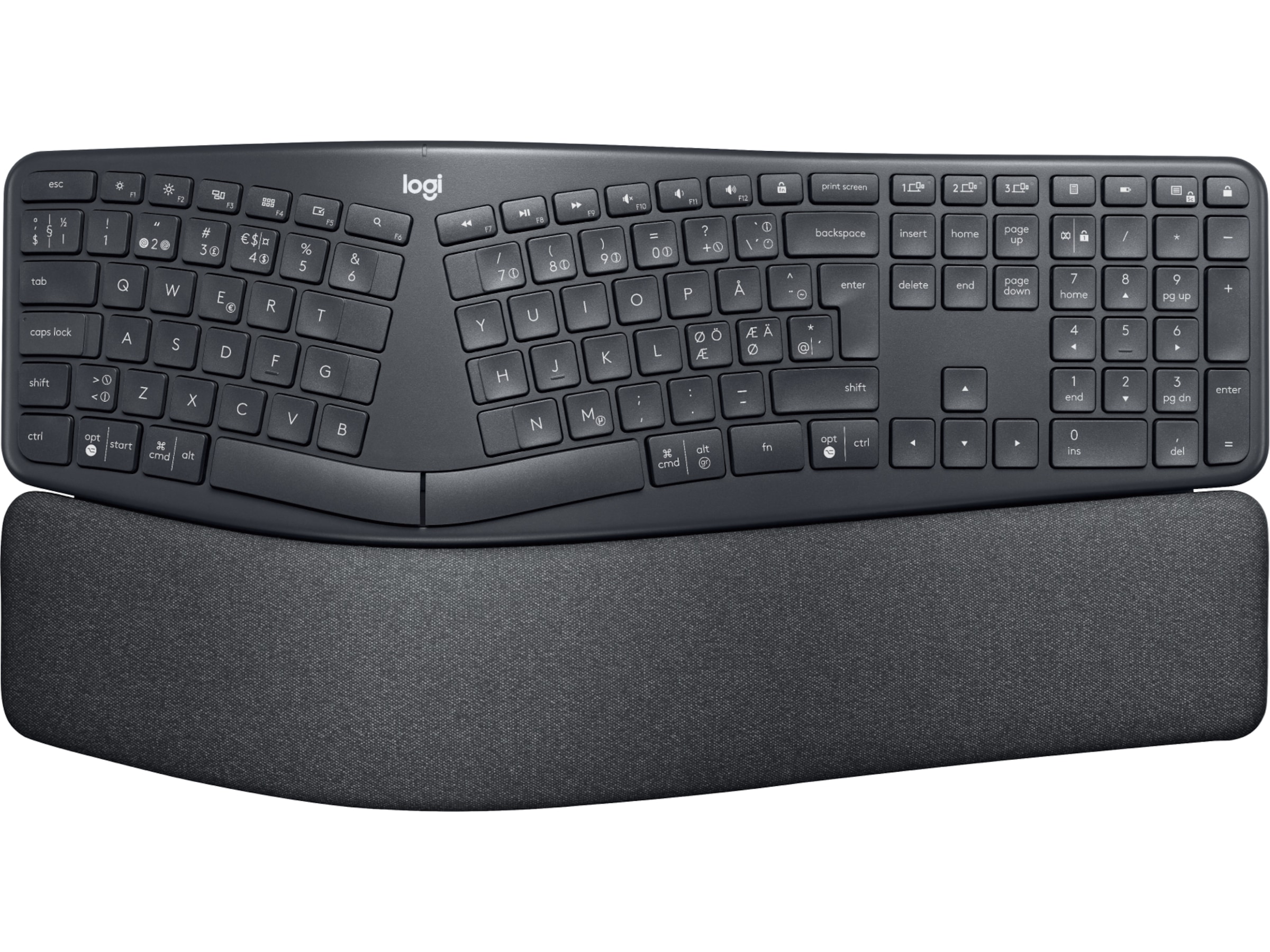 Logitech ERGO K860 Trådløs Tastatur Tastatur