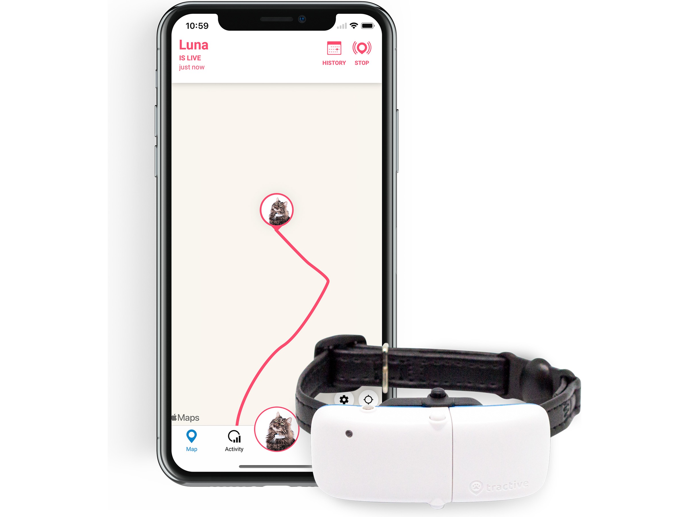 Tractive GPS for katt GPS og sporing Komplett.no