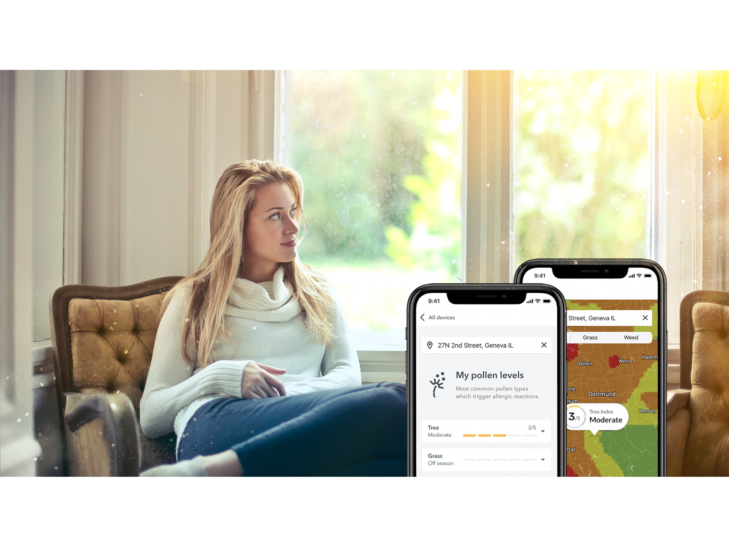 Airthings View Plus luftkvalitetsmåler (hvit) Luftkvalitetsmålere