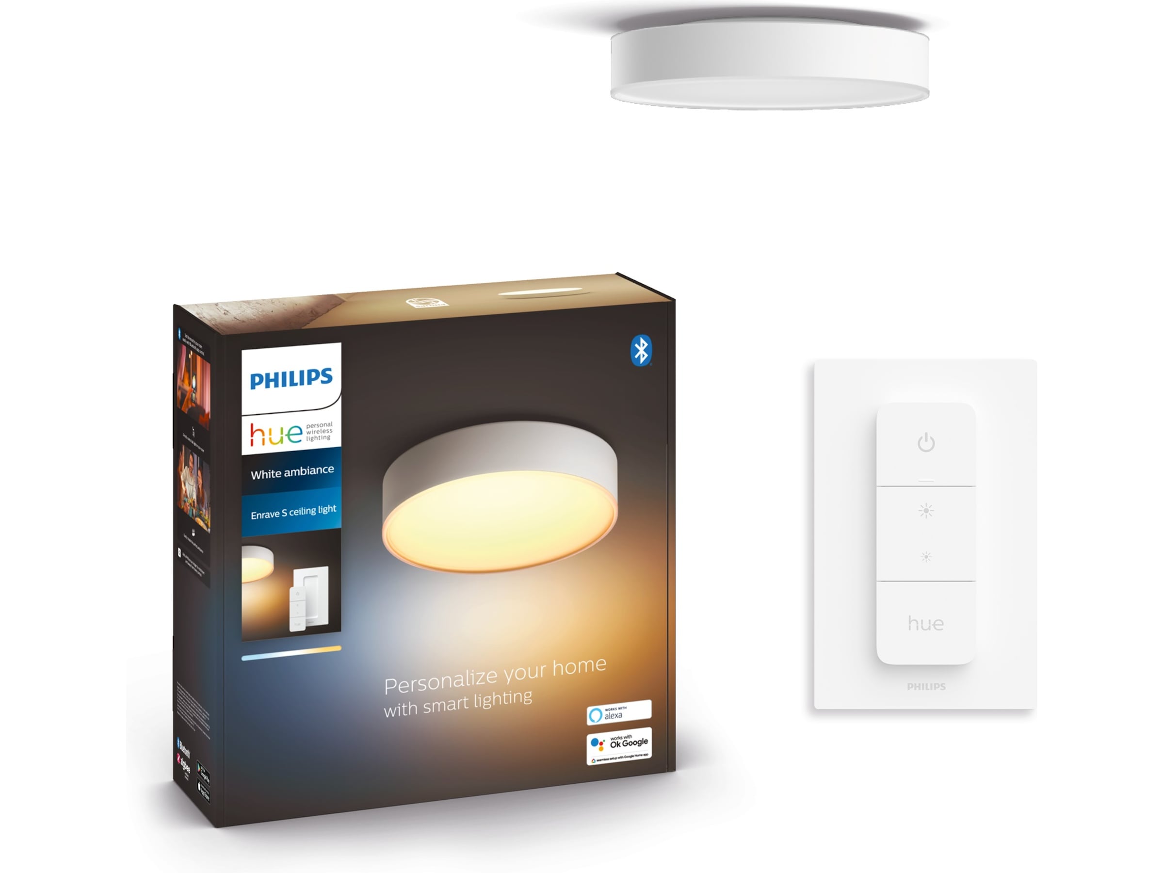 Philips Hue Enrave, liten taklampe (hvit) Taklampe