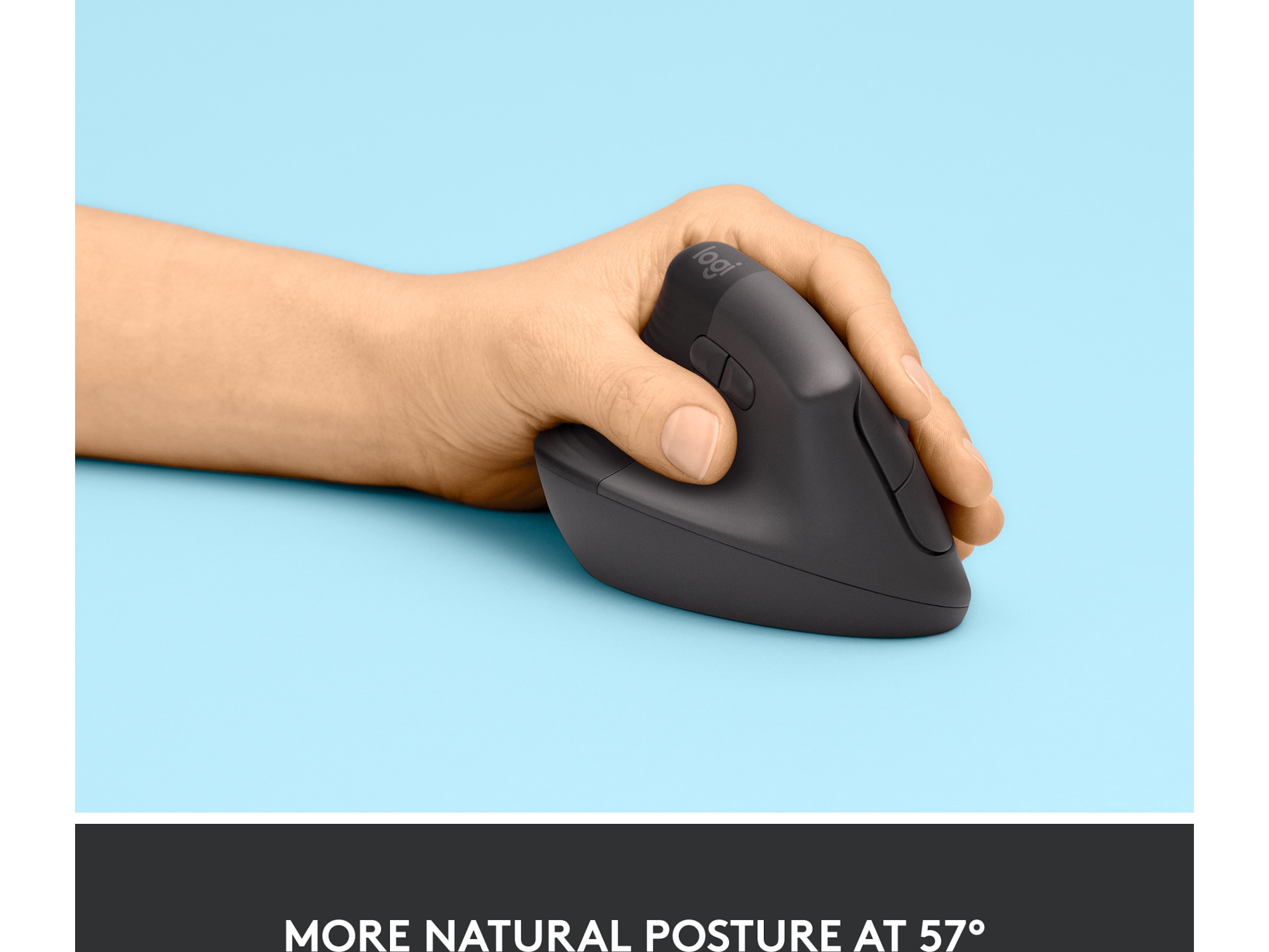 Logitech Lift Vertikal Venstre mus (graphite) Mus