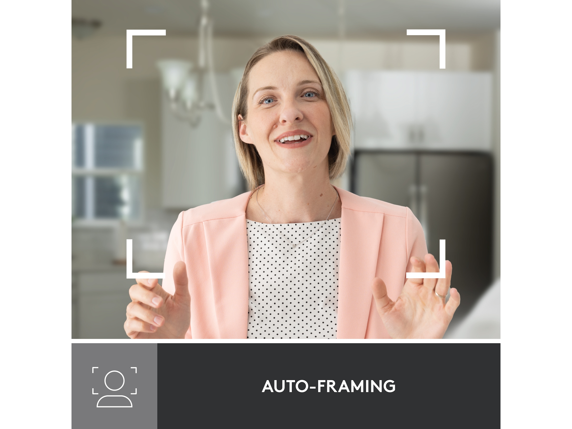 Logitech Brio 500 webkamera (off-white) Webkamera