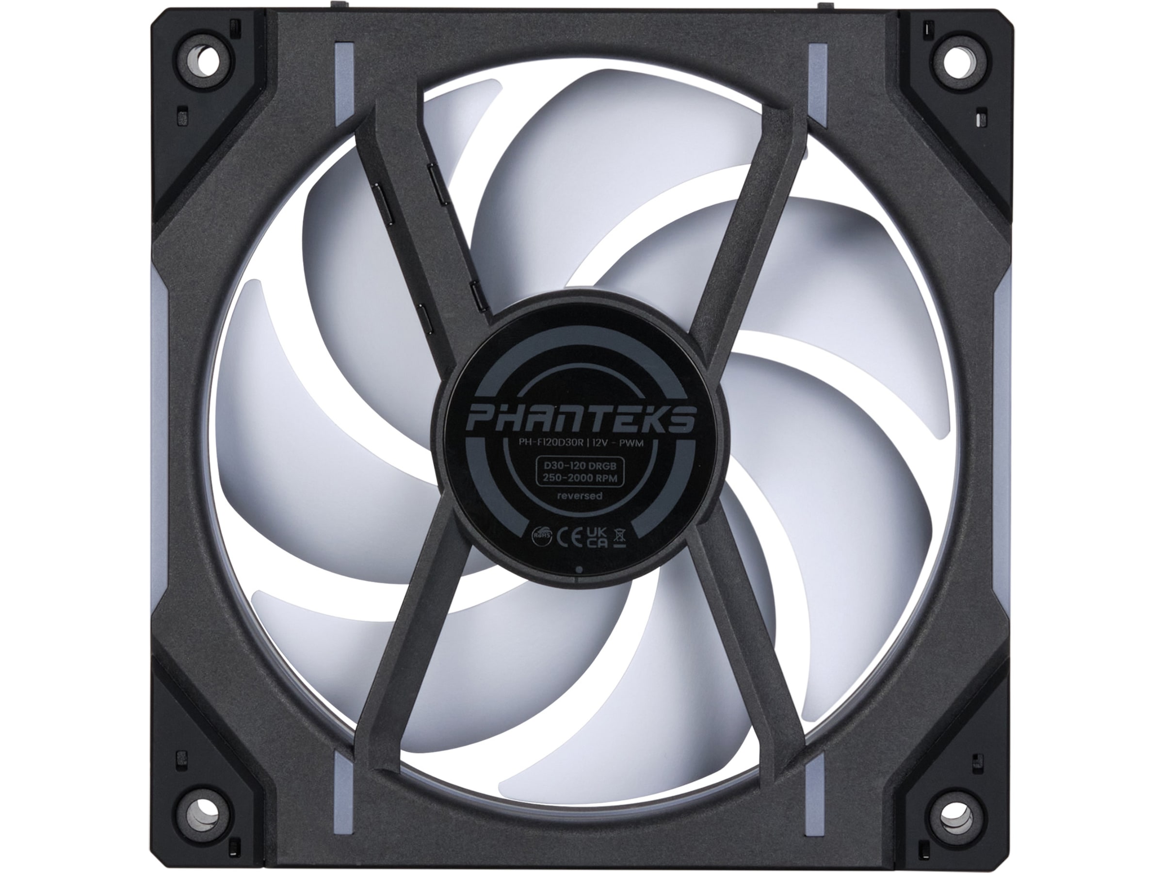 Phanteks D30 120mm Reversed Air Vifte 3pack (sort) Vifter