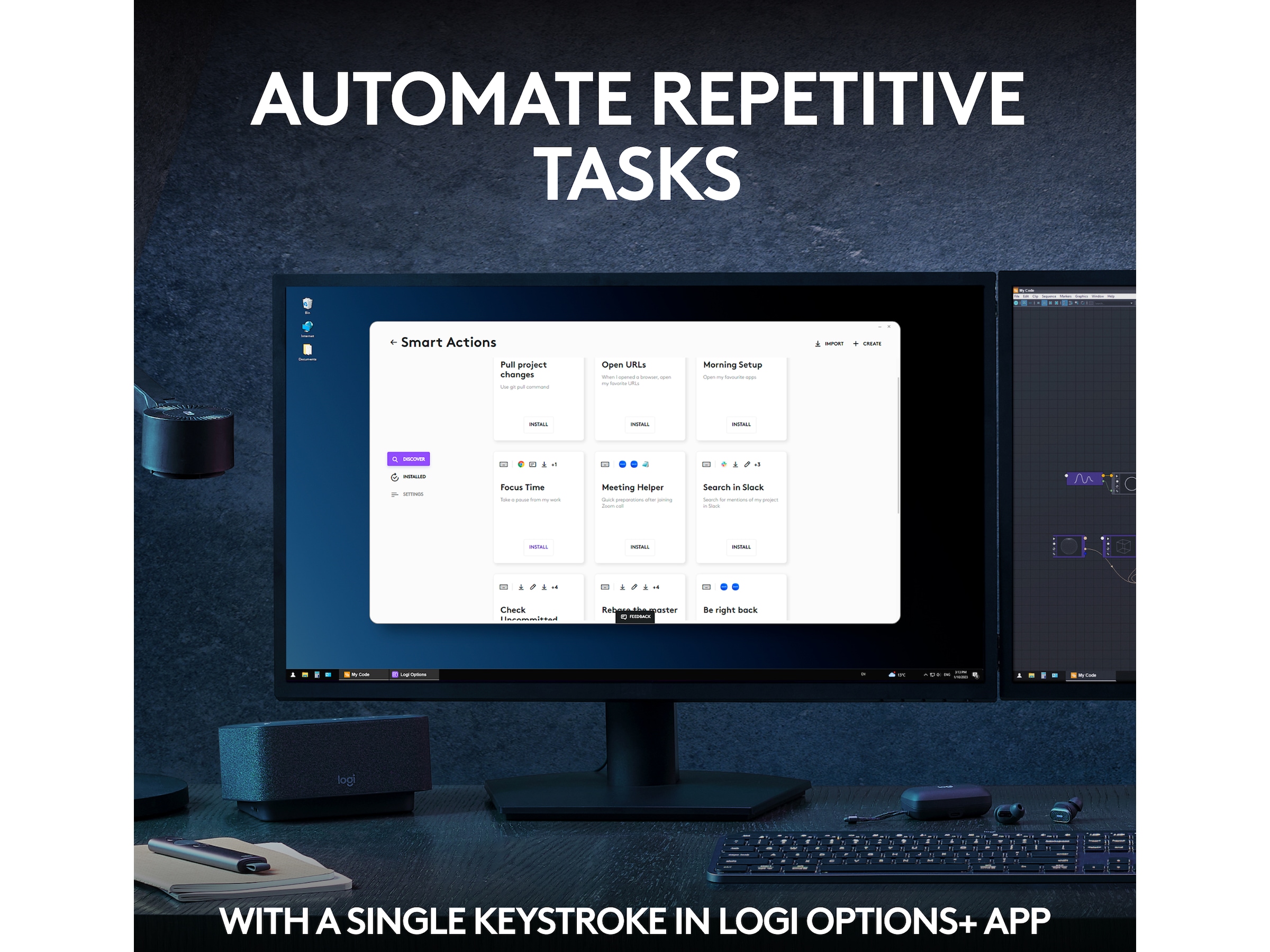 Logitech MX Keys S bundle (graphite) Tastatur