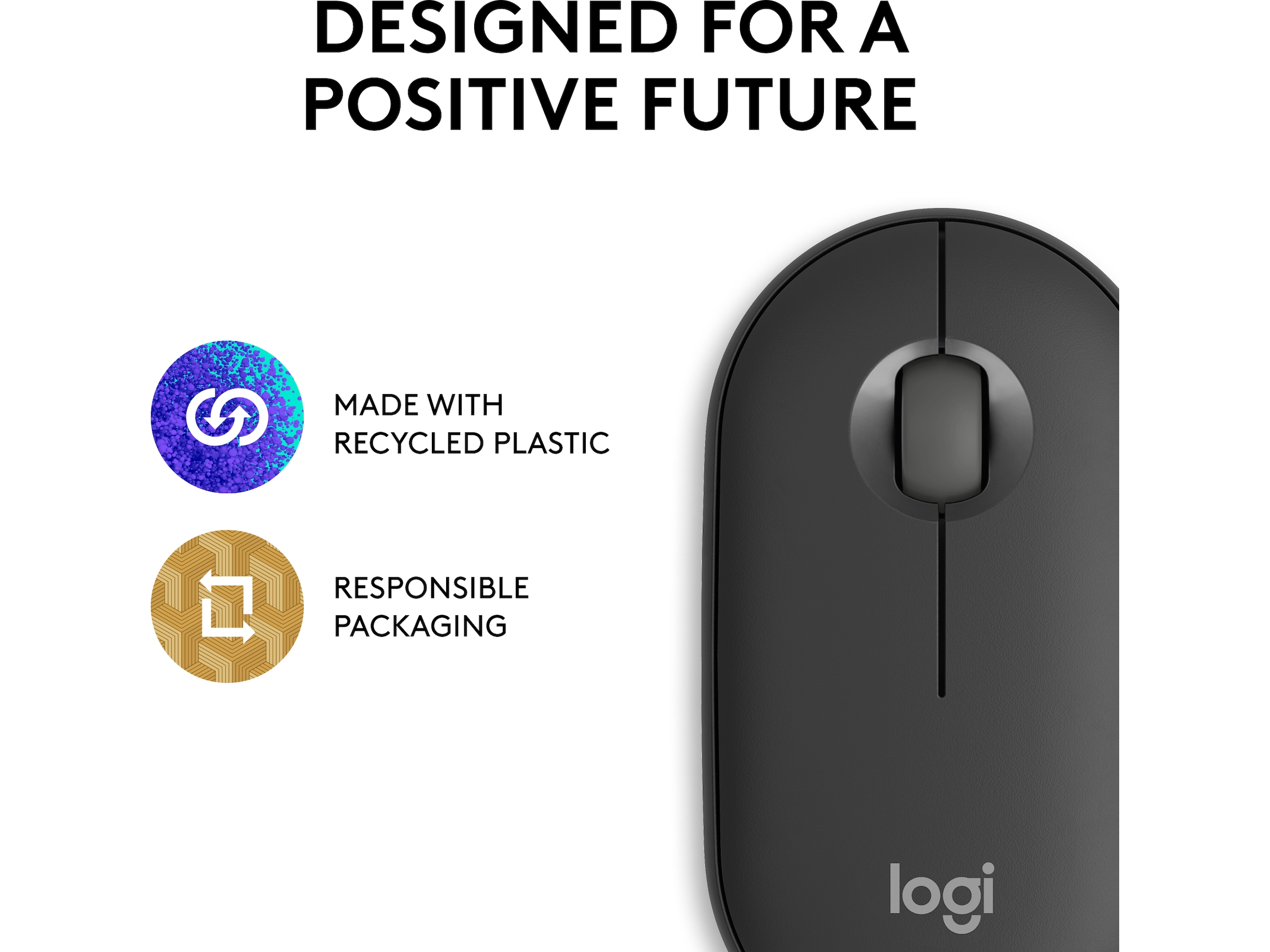 Pebble Mouse 2 M350s (sort) Mus