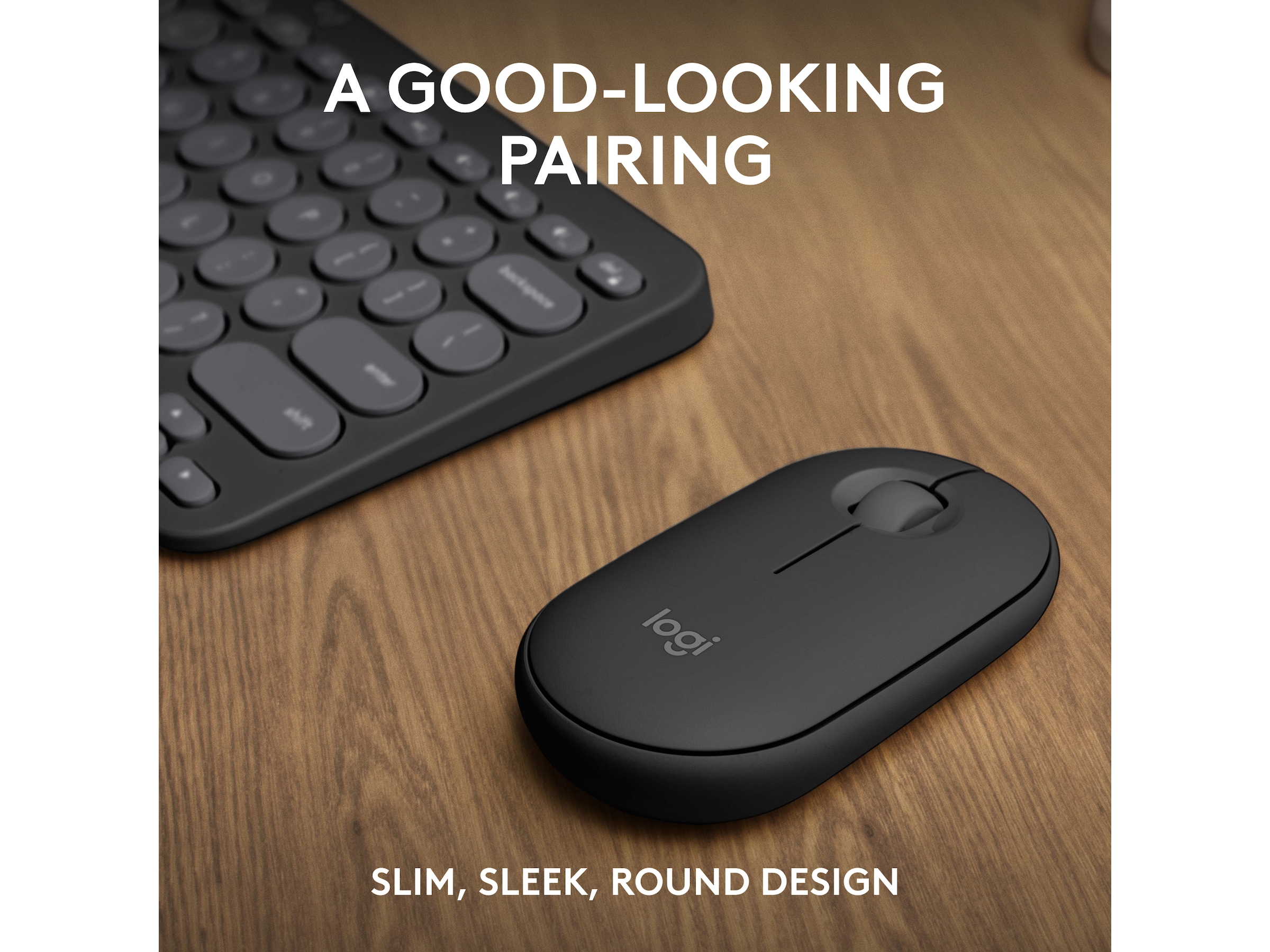 Pebble 2 Combo (sort) Mus & tastatur -kombipakker