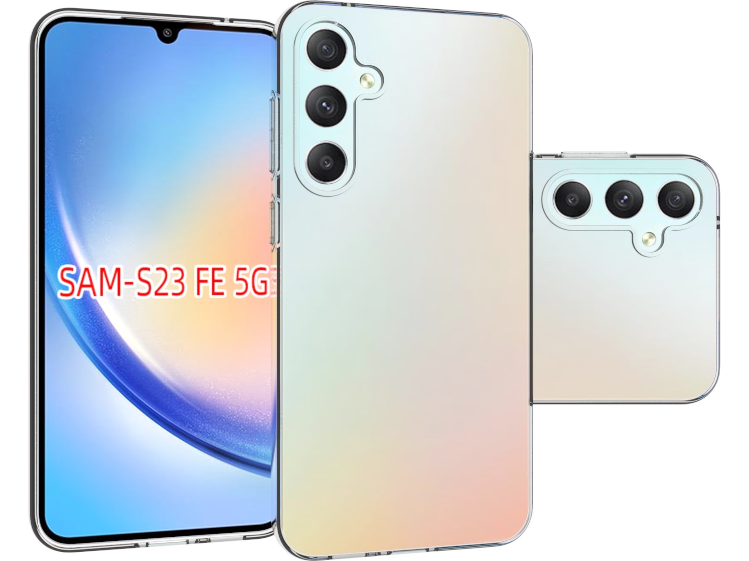 iiglo Galaxy S23 FE Silikondeksel (gjennomsiktig) Mobildeksel