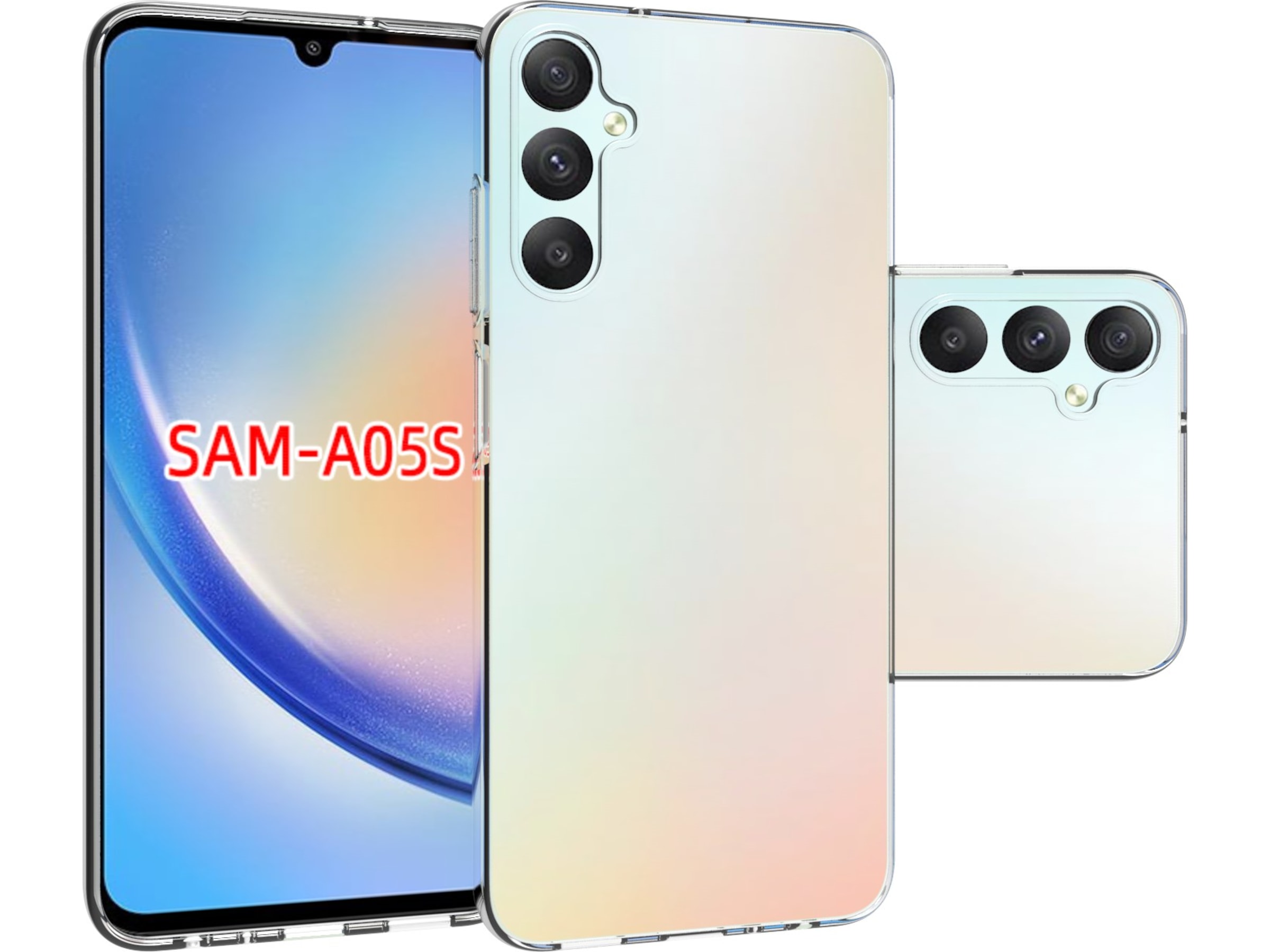 iiglo Galaxy A05S Silikondeksel (gjennomsiktig) Mobildeksel