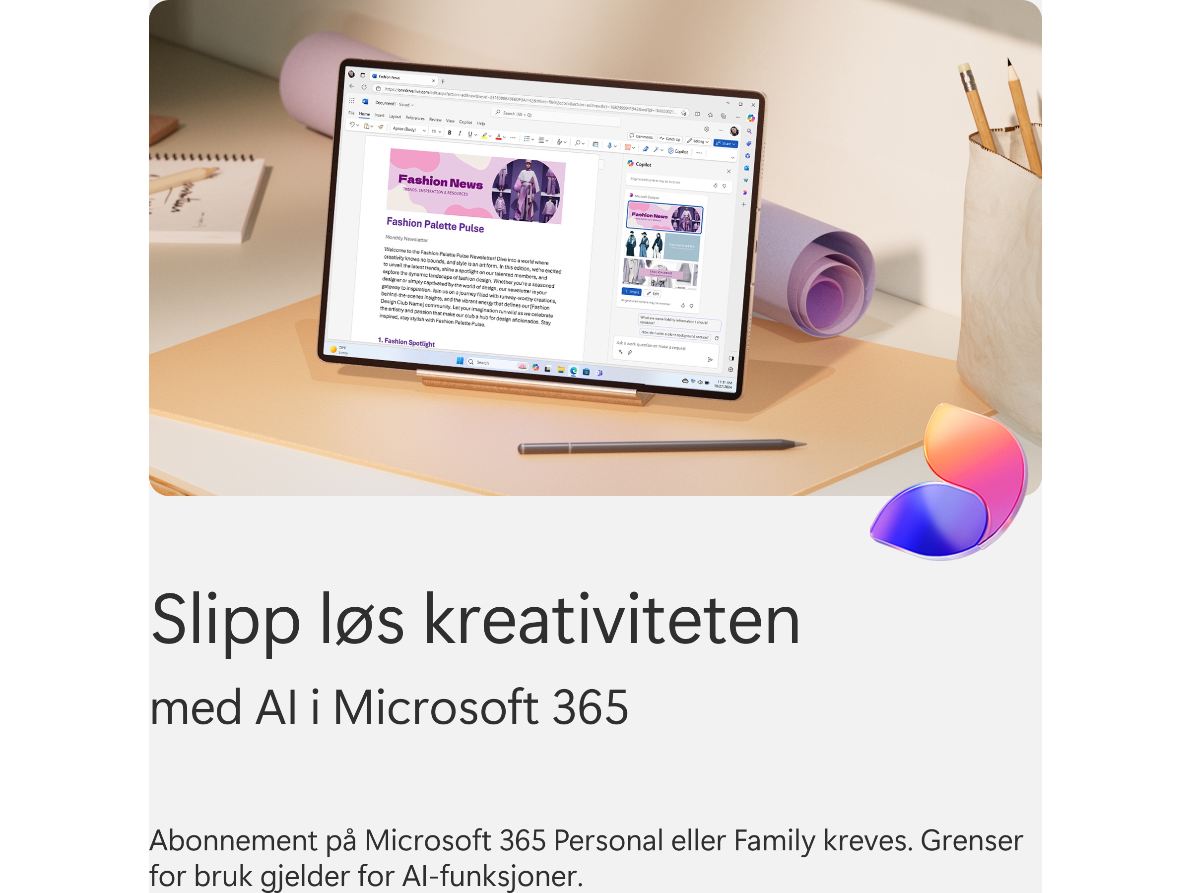 Microsoft 365 Personal Kontorapplikasjoner
