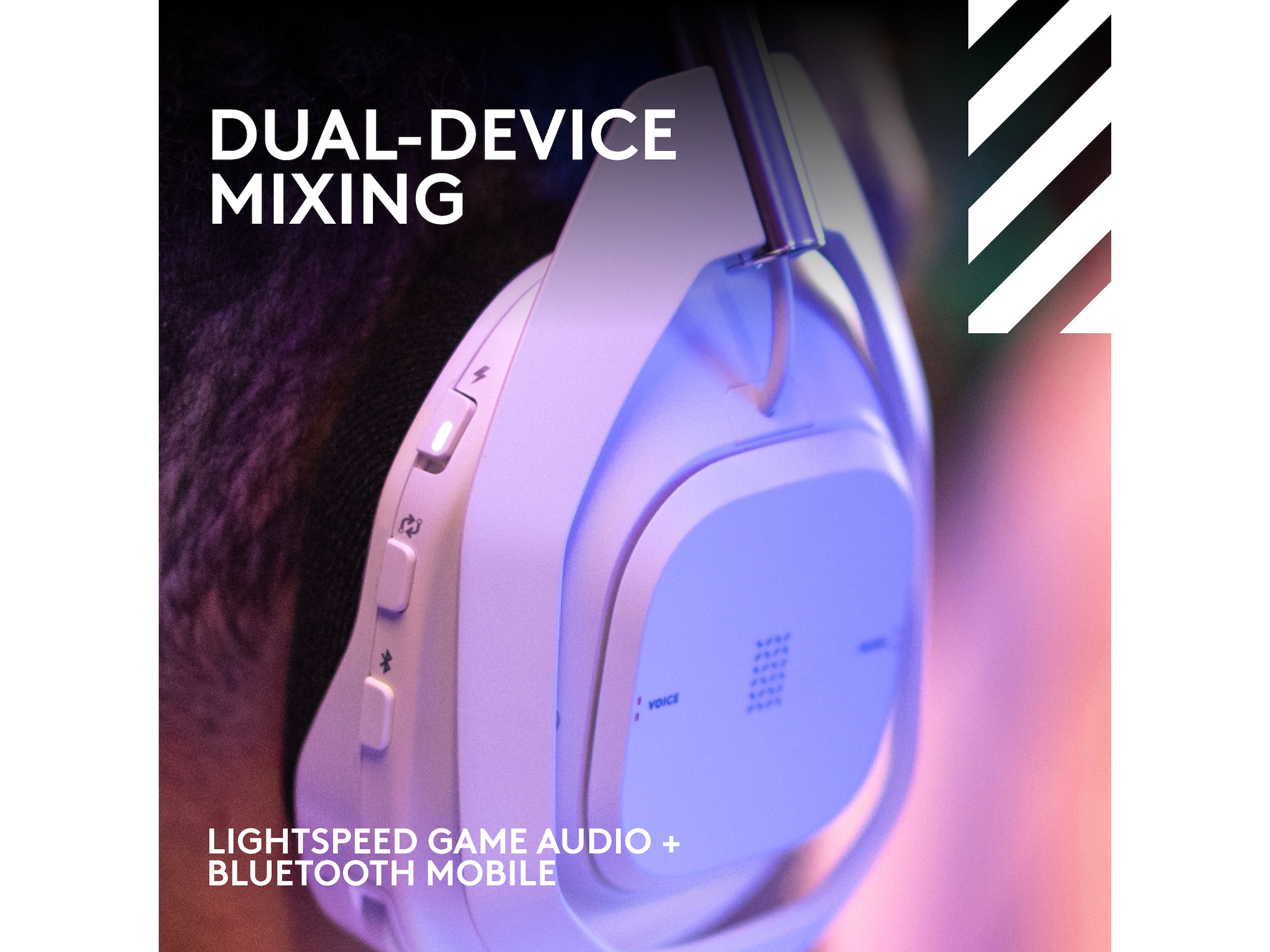 Astro A50 X LIGHTSPEED Trådløst Gaming headset + ladestasjon (hvit) Gamingheadset