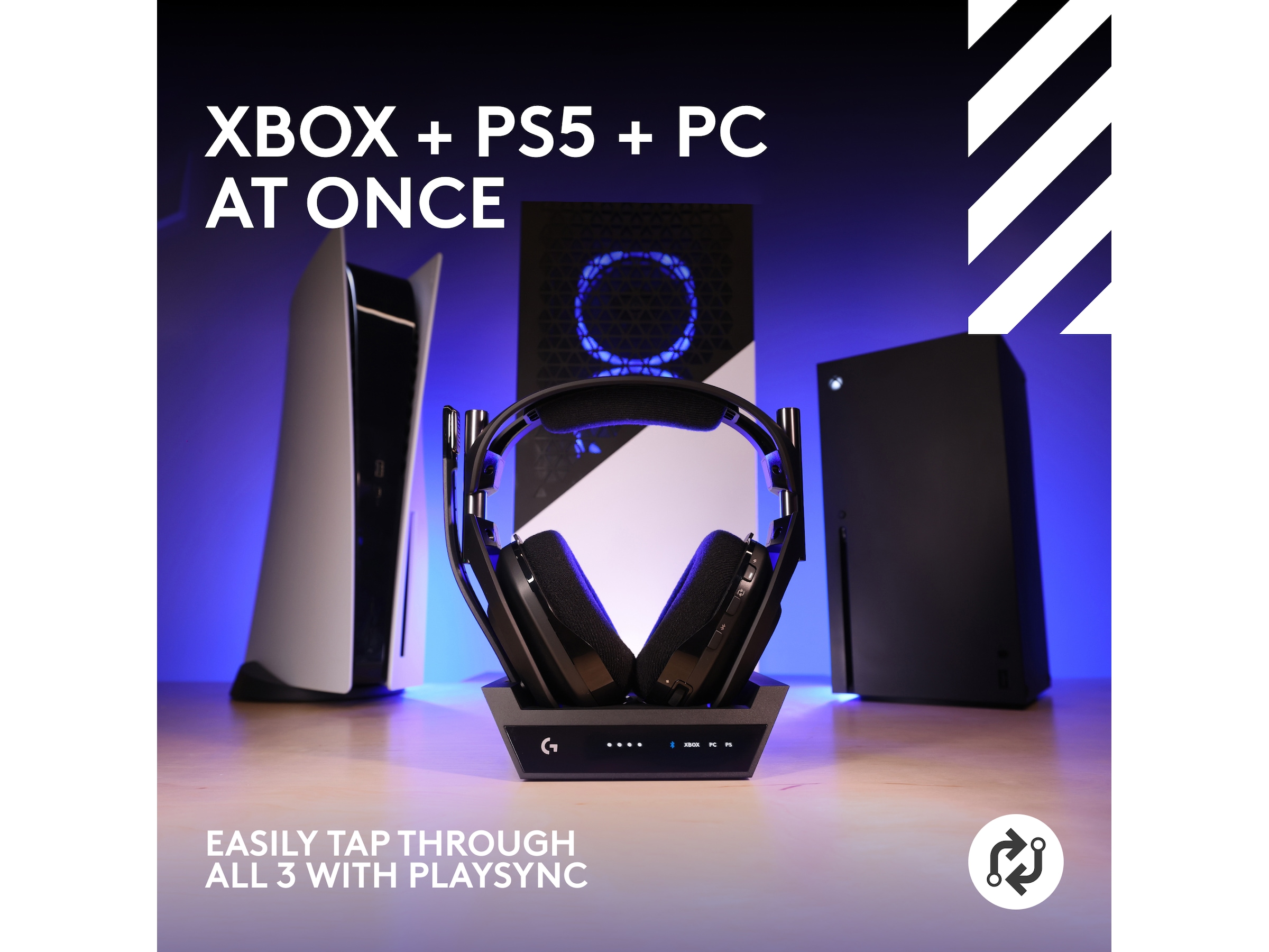 Astro A50 X LIGHTSPEED Trådløst Gaming headset + ladestasjon (sort) Gamingheadset