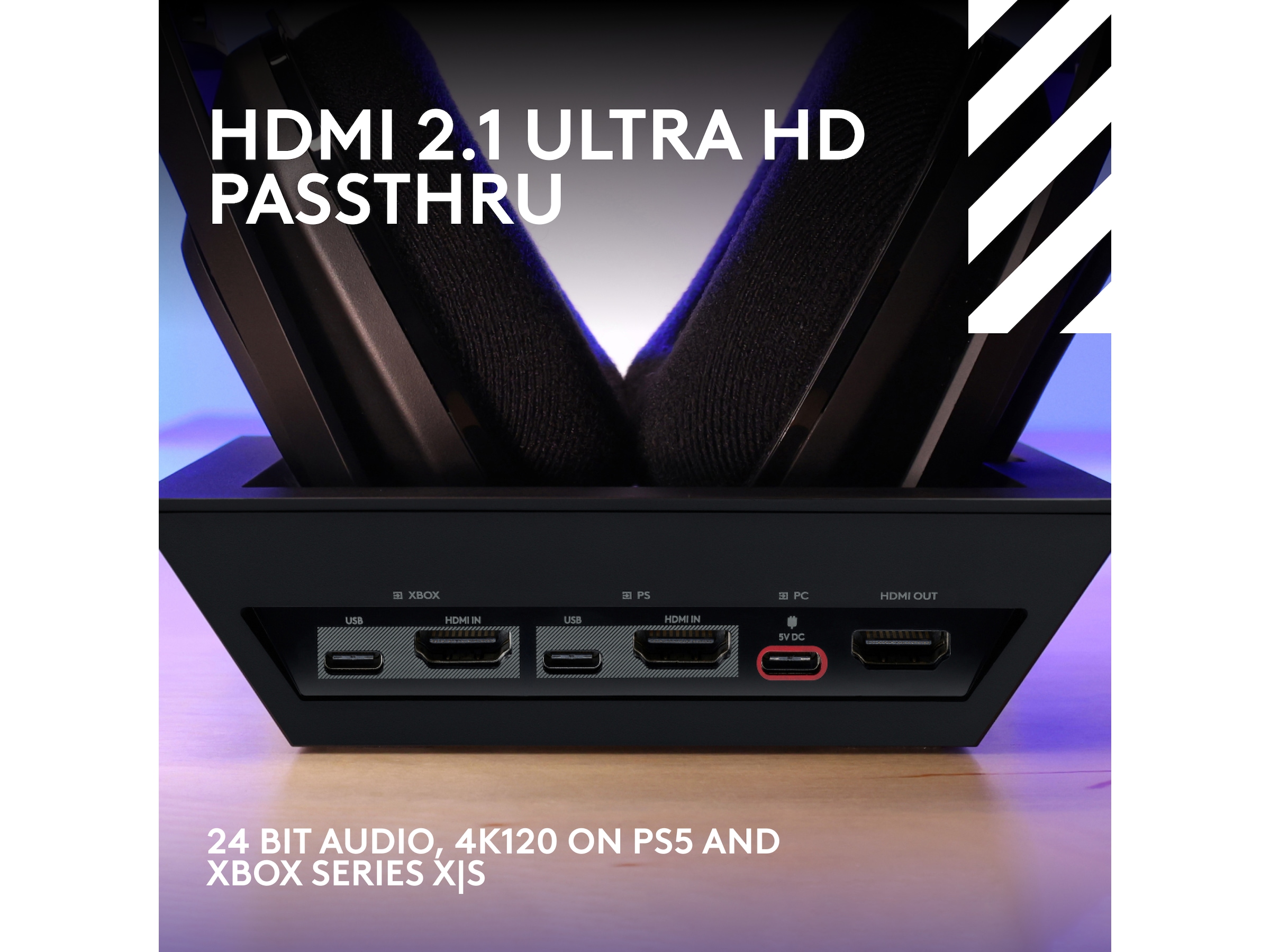 Astro A50 X LIGHTSPEED Trådløst Gaming headset + ladestasjon (sort) Gamingheadset