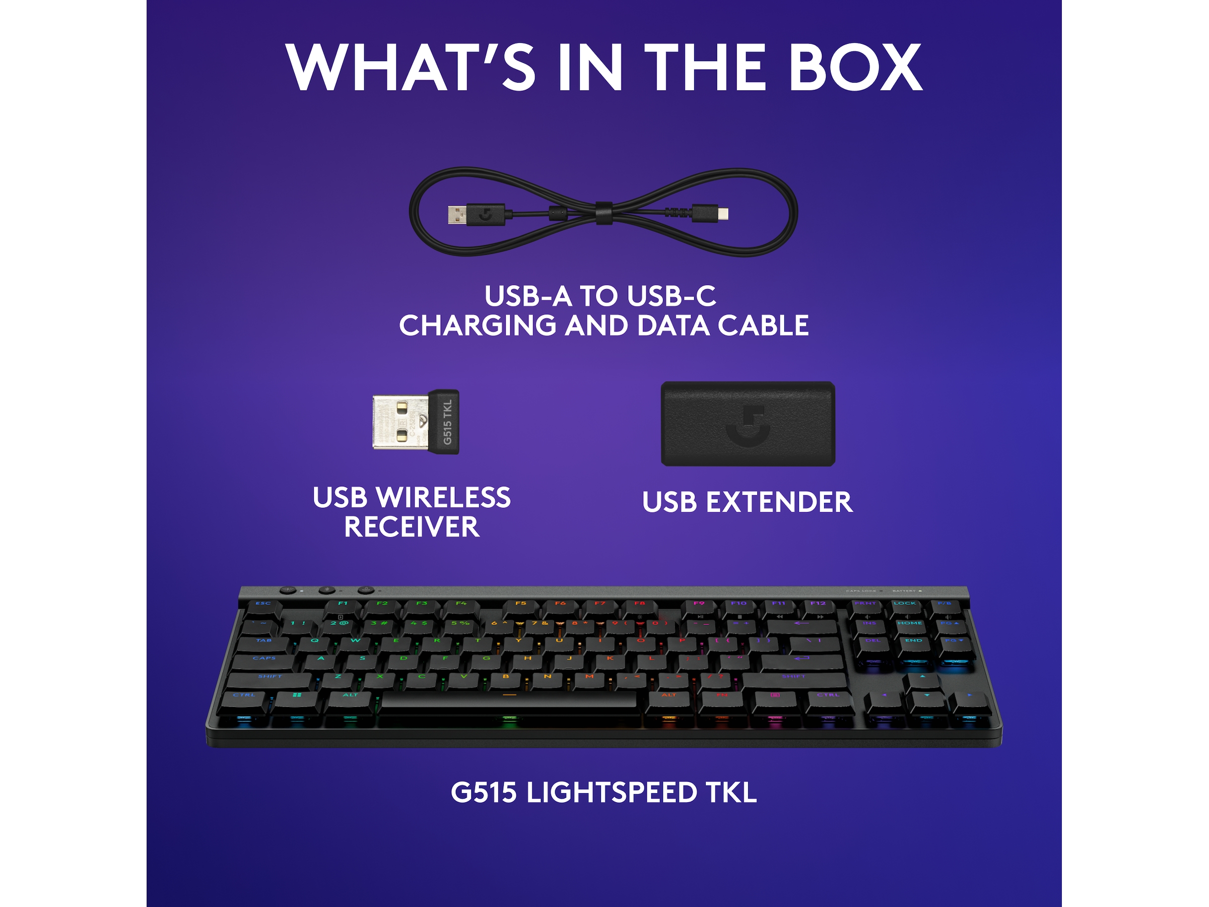 Logitech G G515 Lightspeed Gamingtastatur (sort) Gamingtastatur