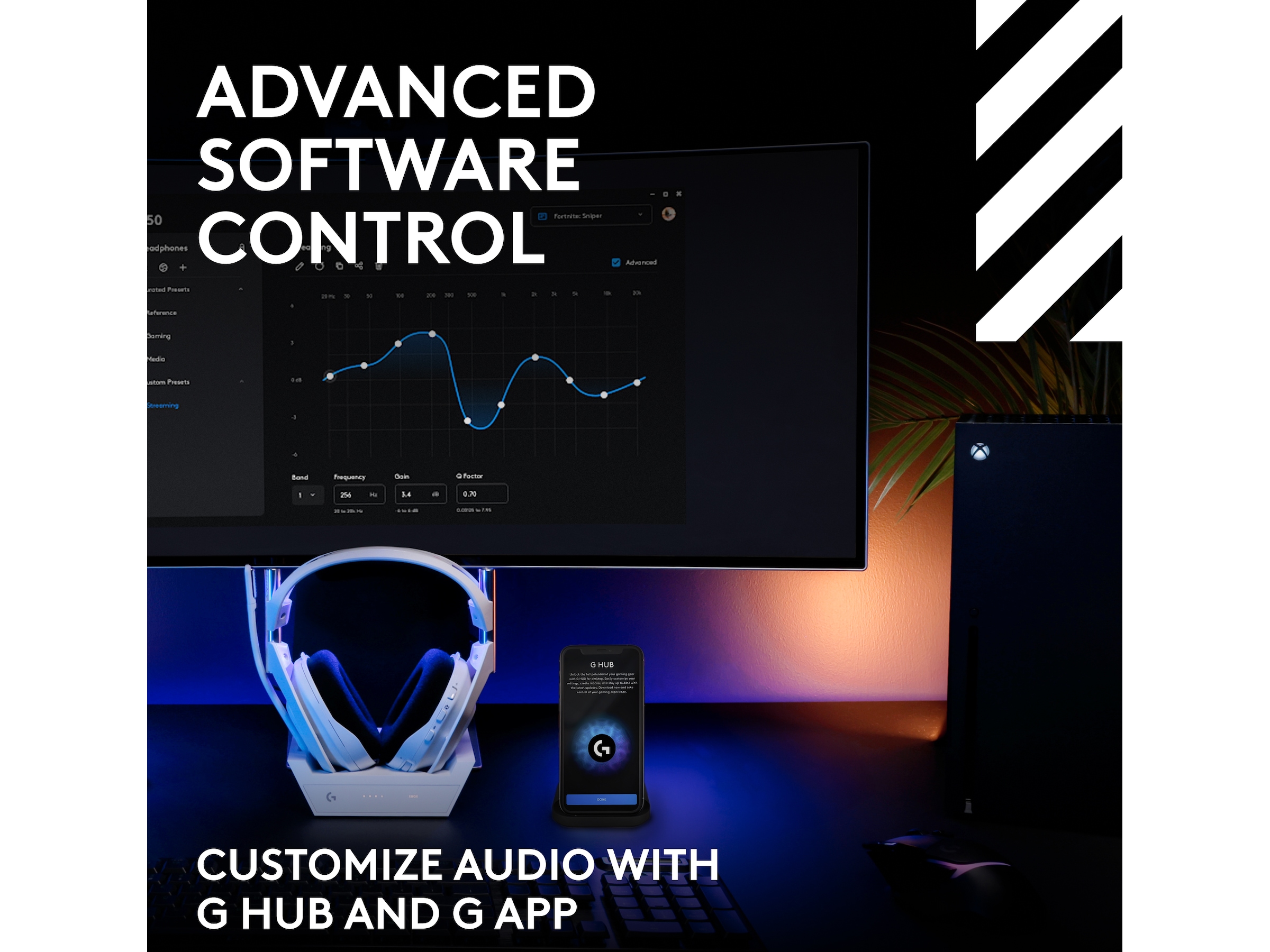 Logitech Astro A50 Lightspeed Trådløst Gamingheadset (hvit) Gamingheadset