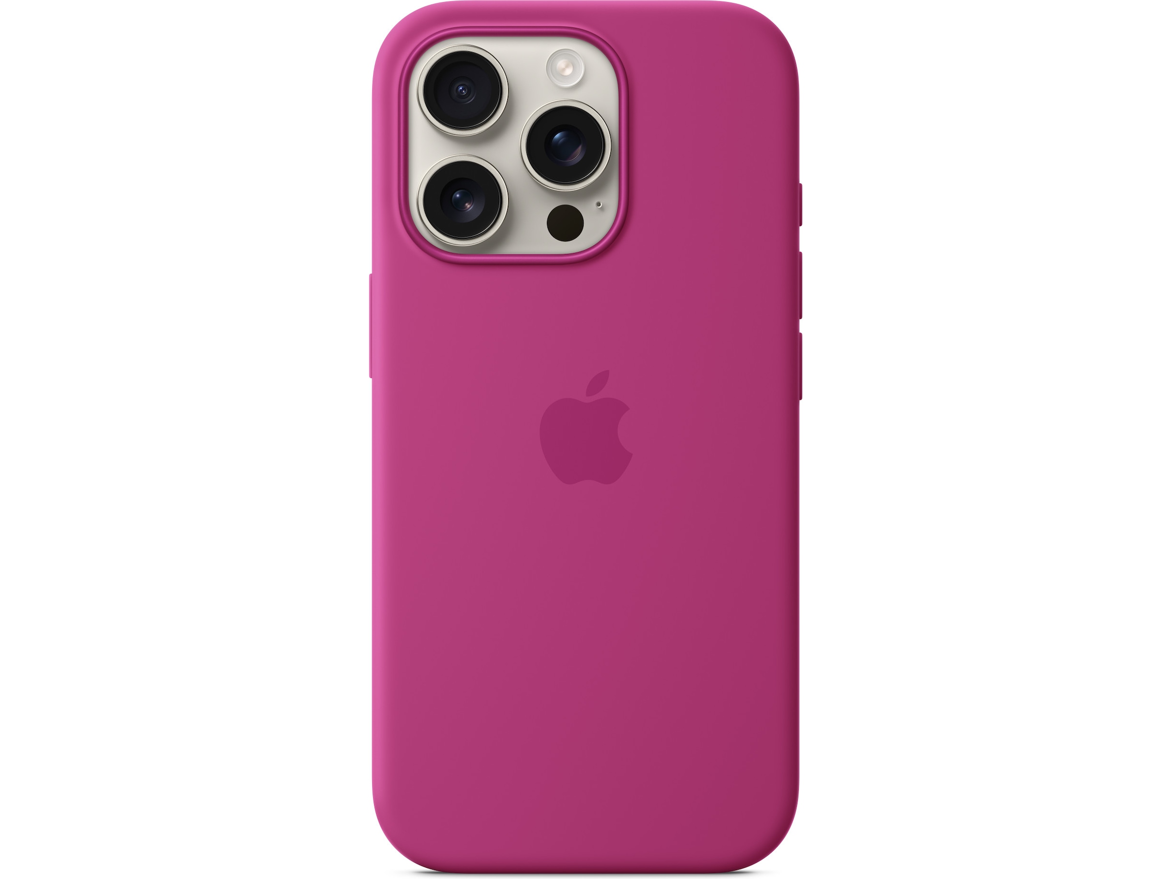 Apple iPhone 16 Pro Silikondeksel (fuksia) Mobildeksel
