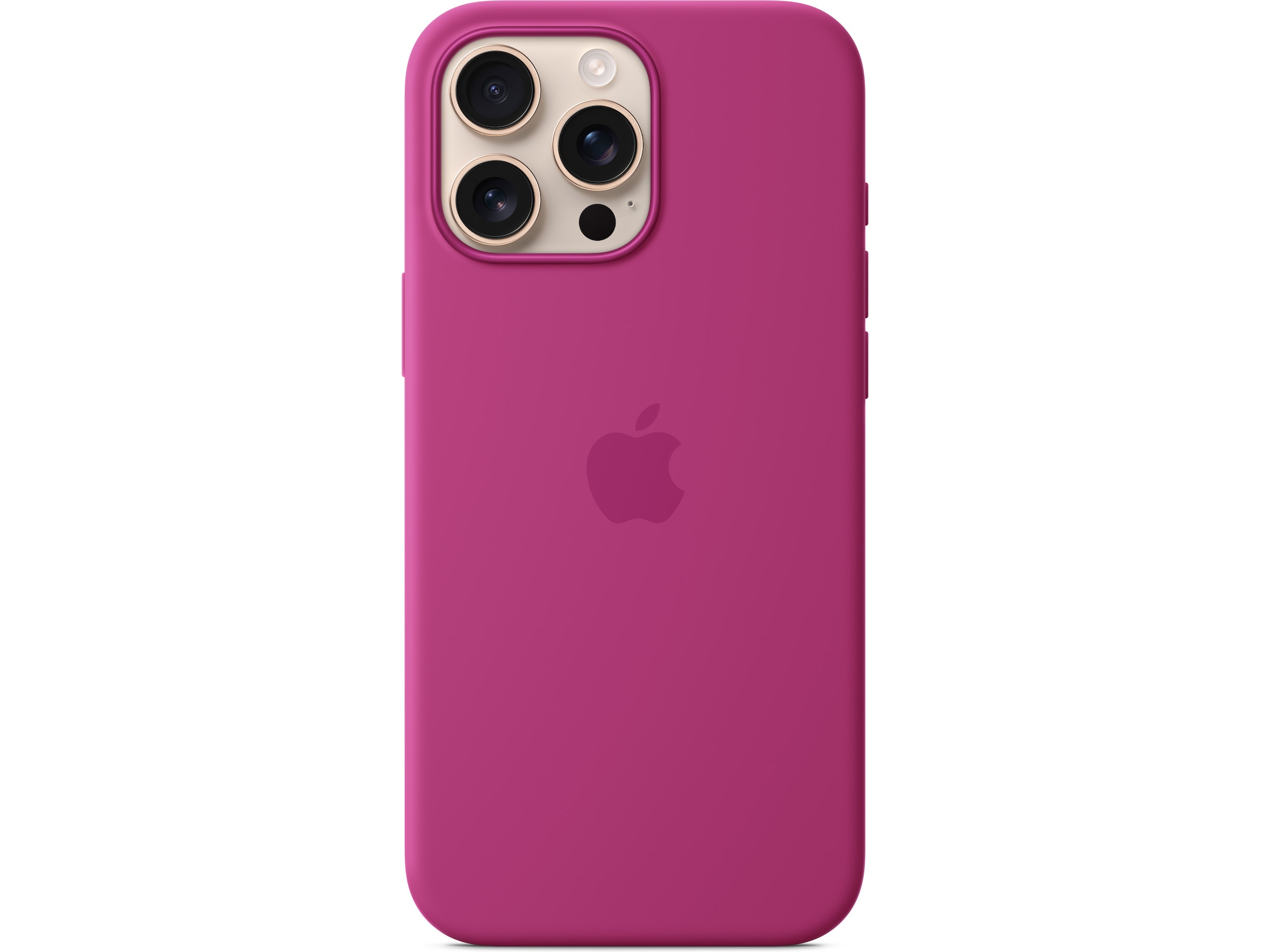 Apple iPhone 16 Pro Max Silikondeksel (fuksia) Mobildeksel