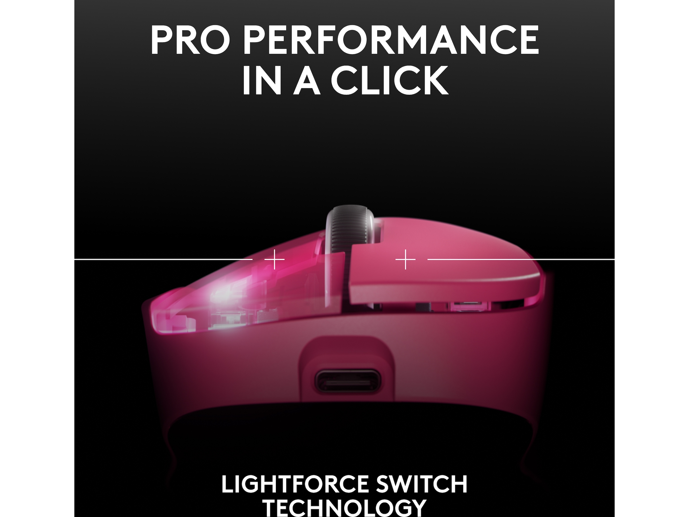 Logitech G Pro X Superlight 2 DEX trådløs gamingmus (rosa) -B-Grade Demo mus