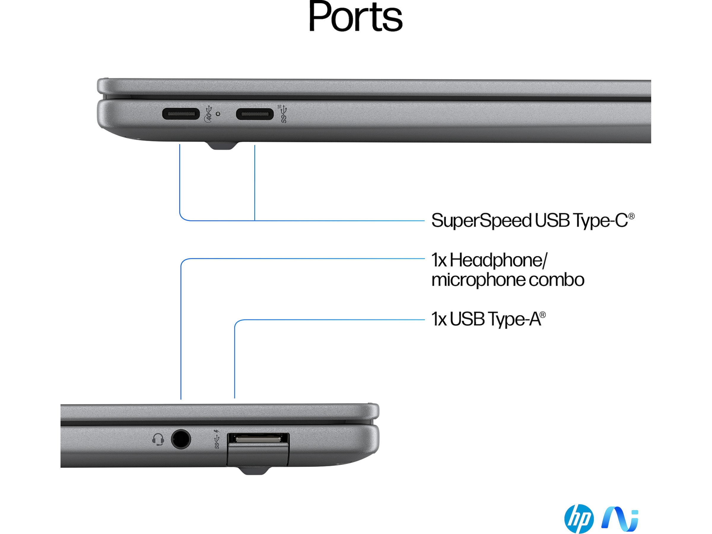 HP OmniBook X Laptop 14-fe0052no 14" 2.2K Touch PC - Bærbar / laptop