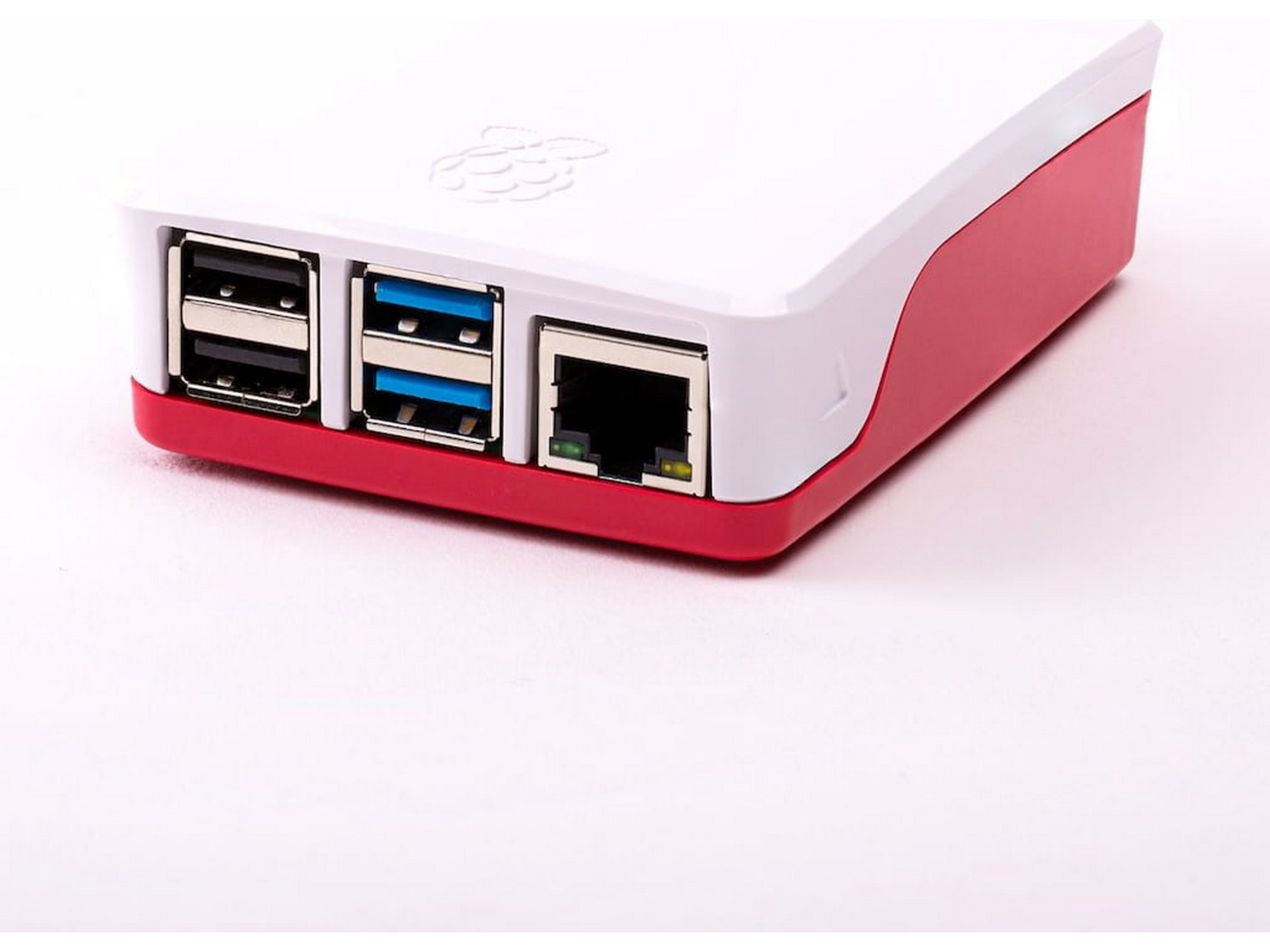 Raspberry Pi 4 B offisiell case (rød/hvit) Tilbehør