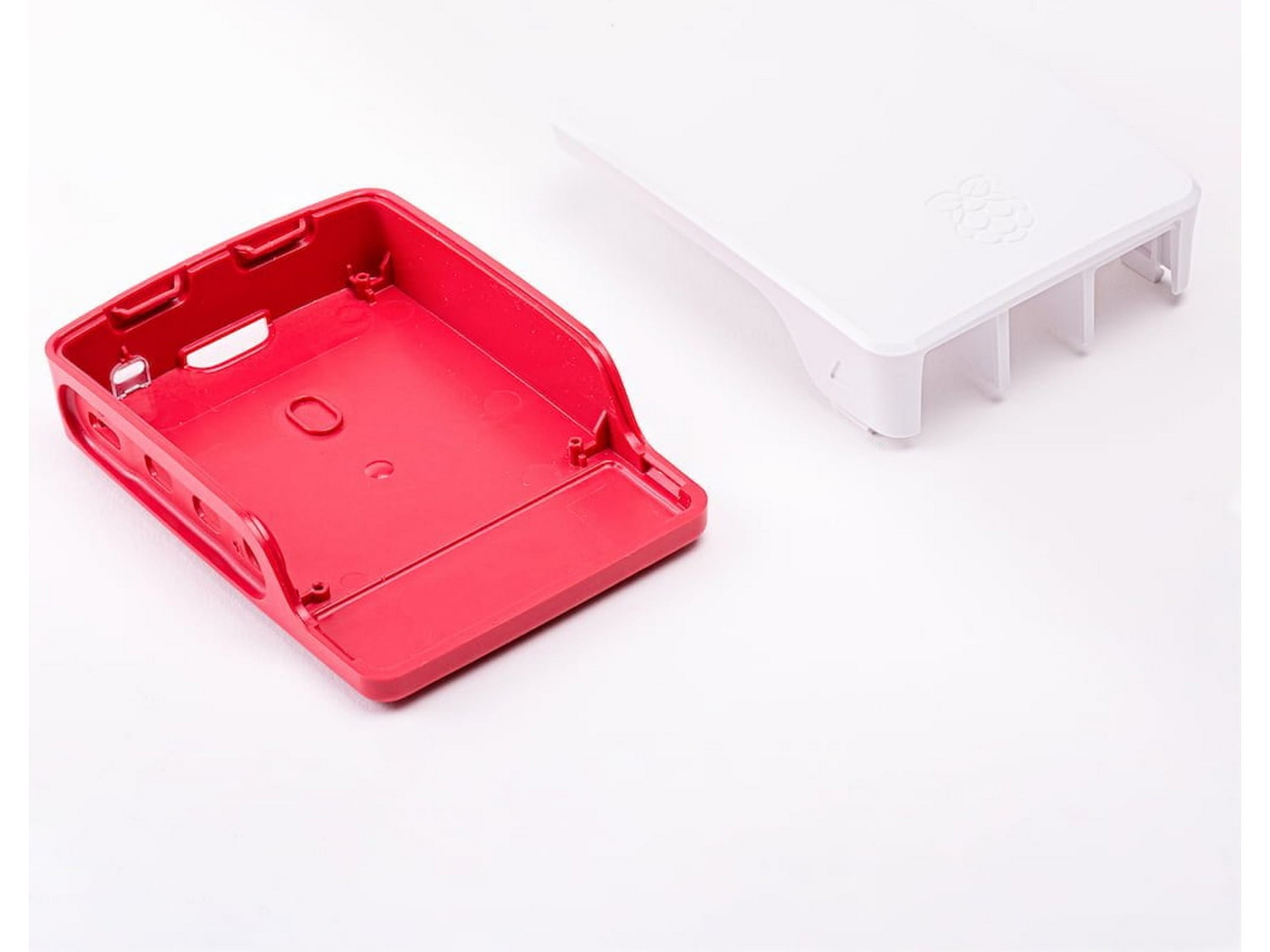 Raspberry Pi 4 B offisiell case (rød/hvit) Tilbehør