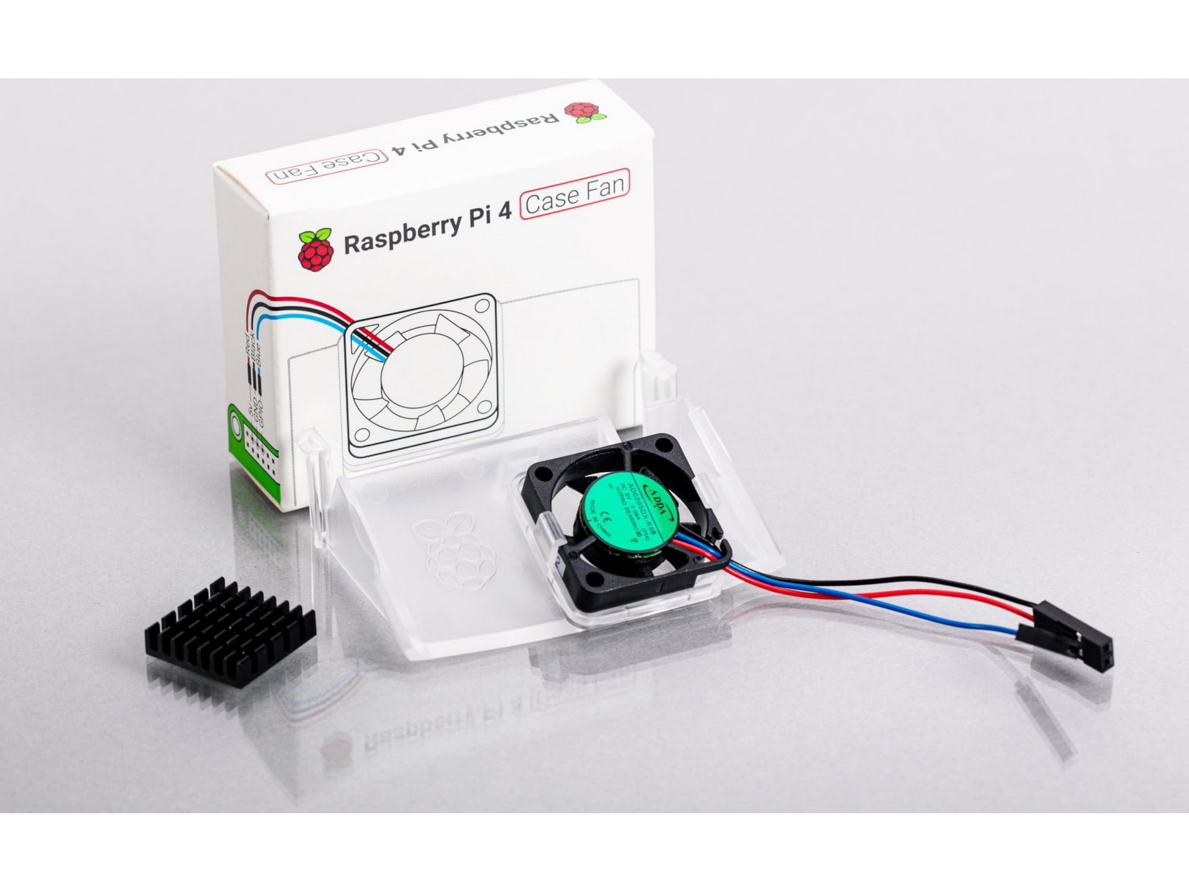Raspberry Pi Vifte og heatsink til Pi 4 Case Tilbehør
