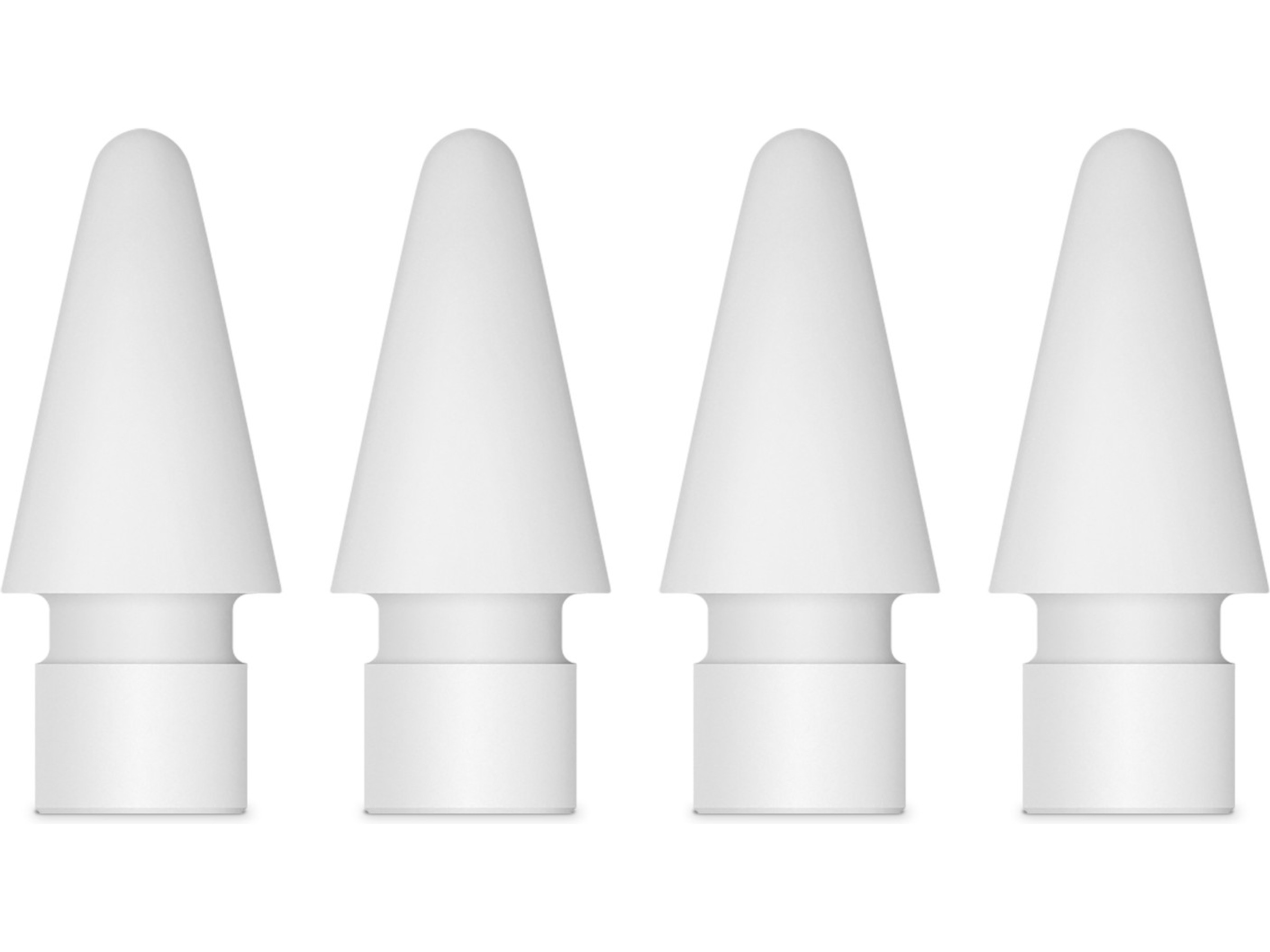 Spisser til Apple Pencil, 4-pack (hvit) Tastatur og stylus