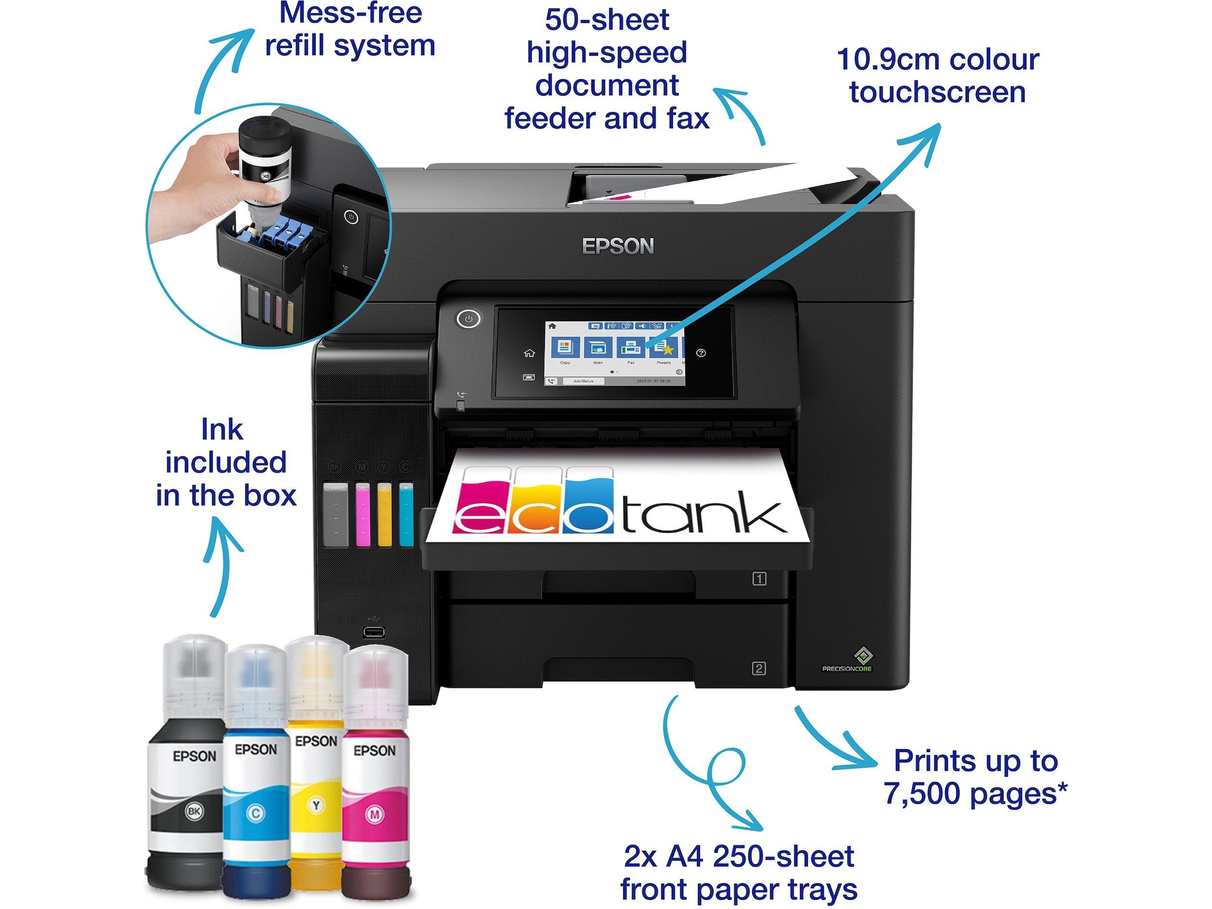 Epson EcoTank ET-5855 blekkskriver Skrivere