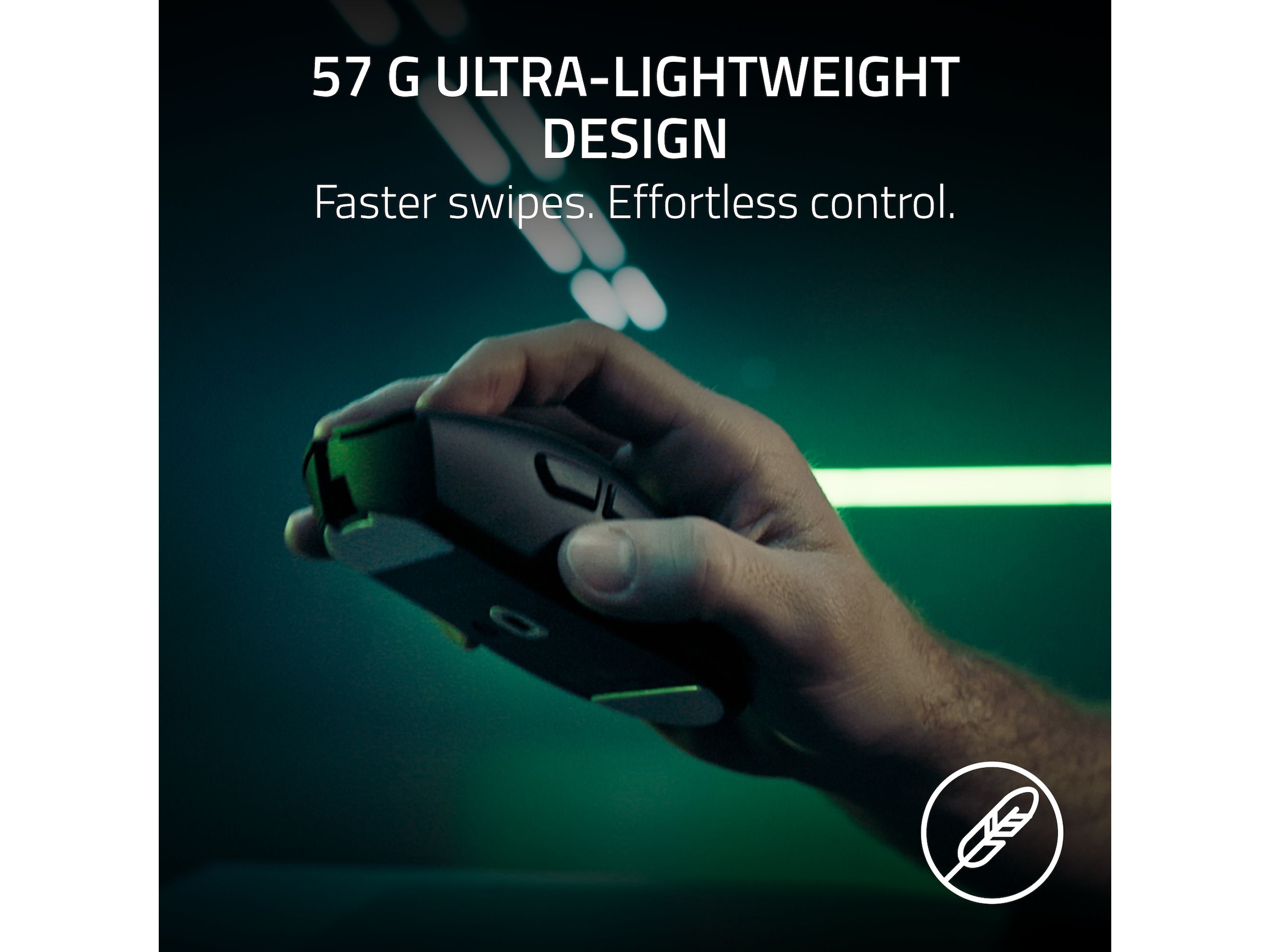 Razer DeathAdder V4 Pro trådløs gamingmus (hvit) Gamingmus