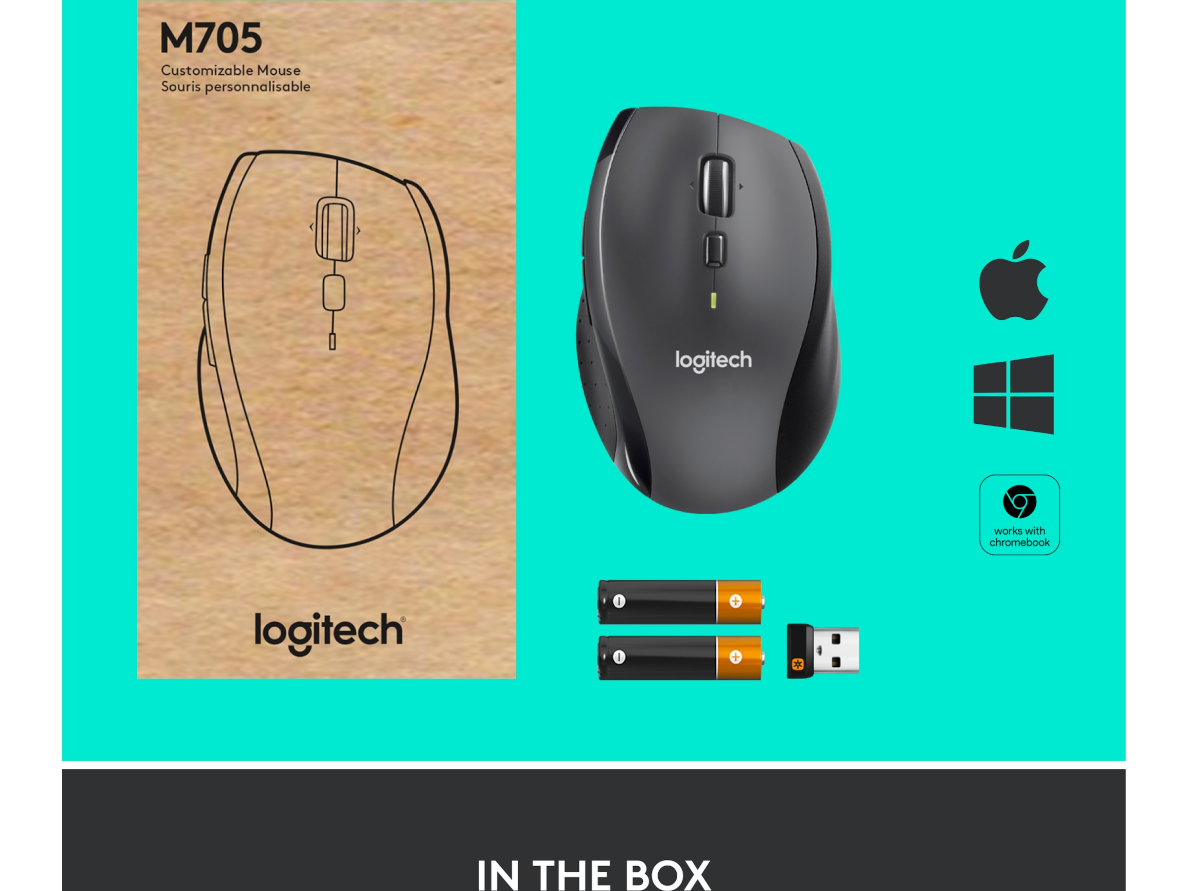 Logitech  M705 Trådløs Mus Mus