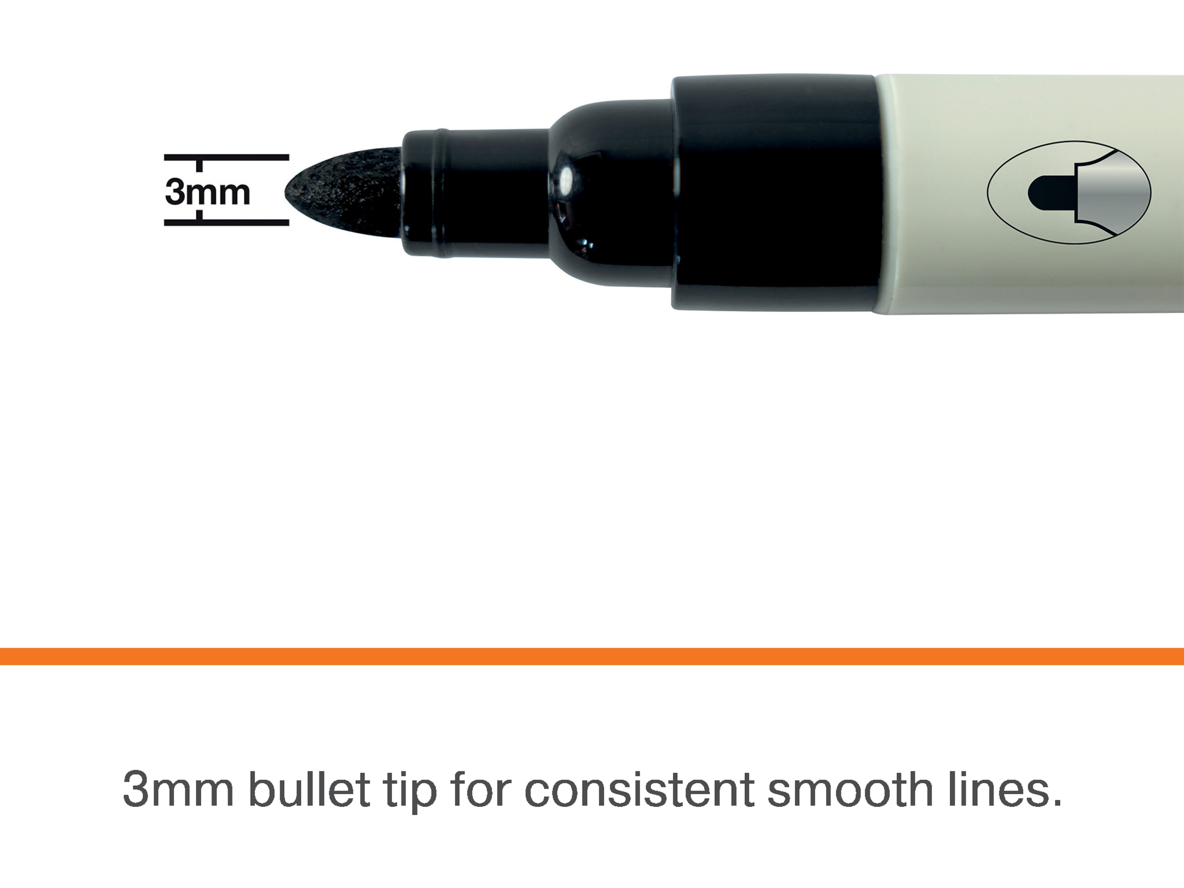 Nobo whiteboardpenner, 4-pack (sort) Whiteboardtavler